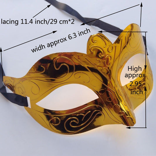 Arlai Halloween Party Half face Mask, Patriotic Carnival Decoration, Pack of 12 - PuriLite