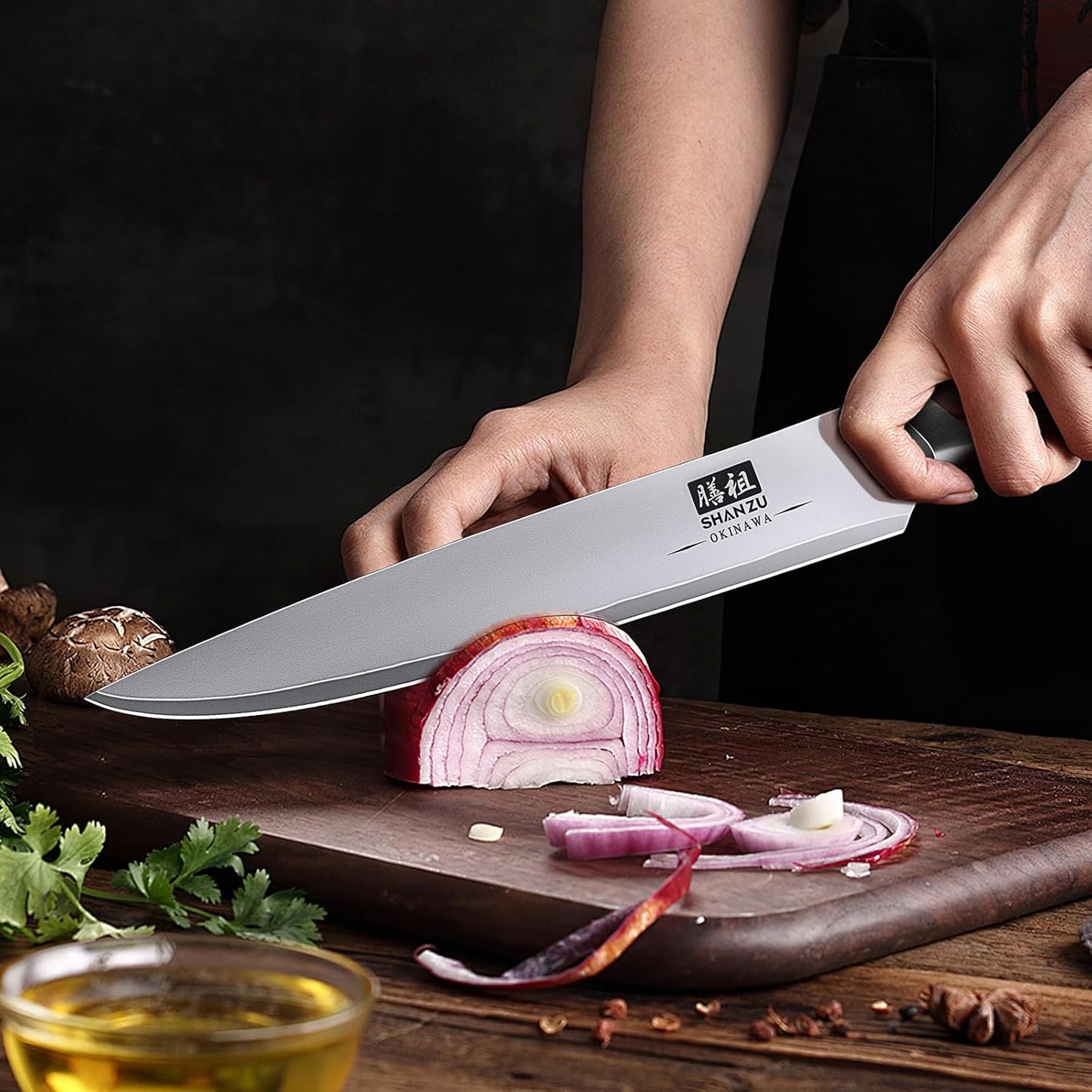 SHAN ZU Fillet Knife 7 inch, Razor Sharp Boning Knife for Meat in 10Cr15Mov Japanese High Carbon Steel Fish Knife, Professional Kitchen with Flexible Blade and Ergonomic Pakkawood Handle