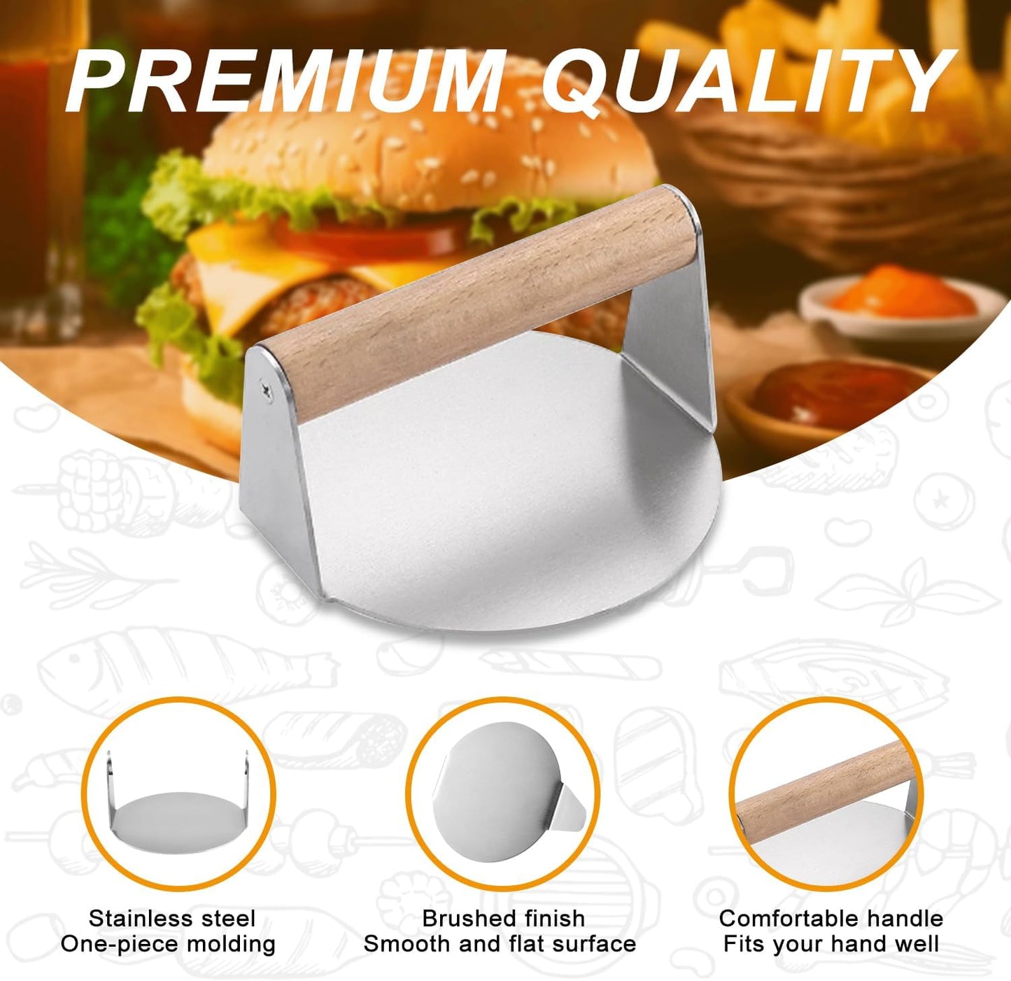 Purilite Select Smash Burger Press