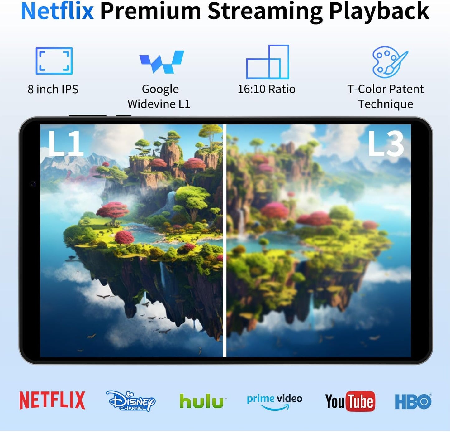 2025 Topsand Android 15 Tablet 8 inch Tablet, Octa-Core Processor, 12GB RAM 64GB ROM 2TB Expandable, 1280 * 800 IPS HD Screen, WiFi6, BT5.4, Widevine L1, 5MP+8MP Dual Camera