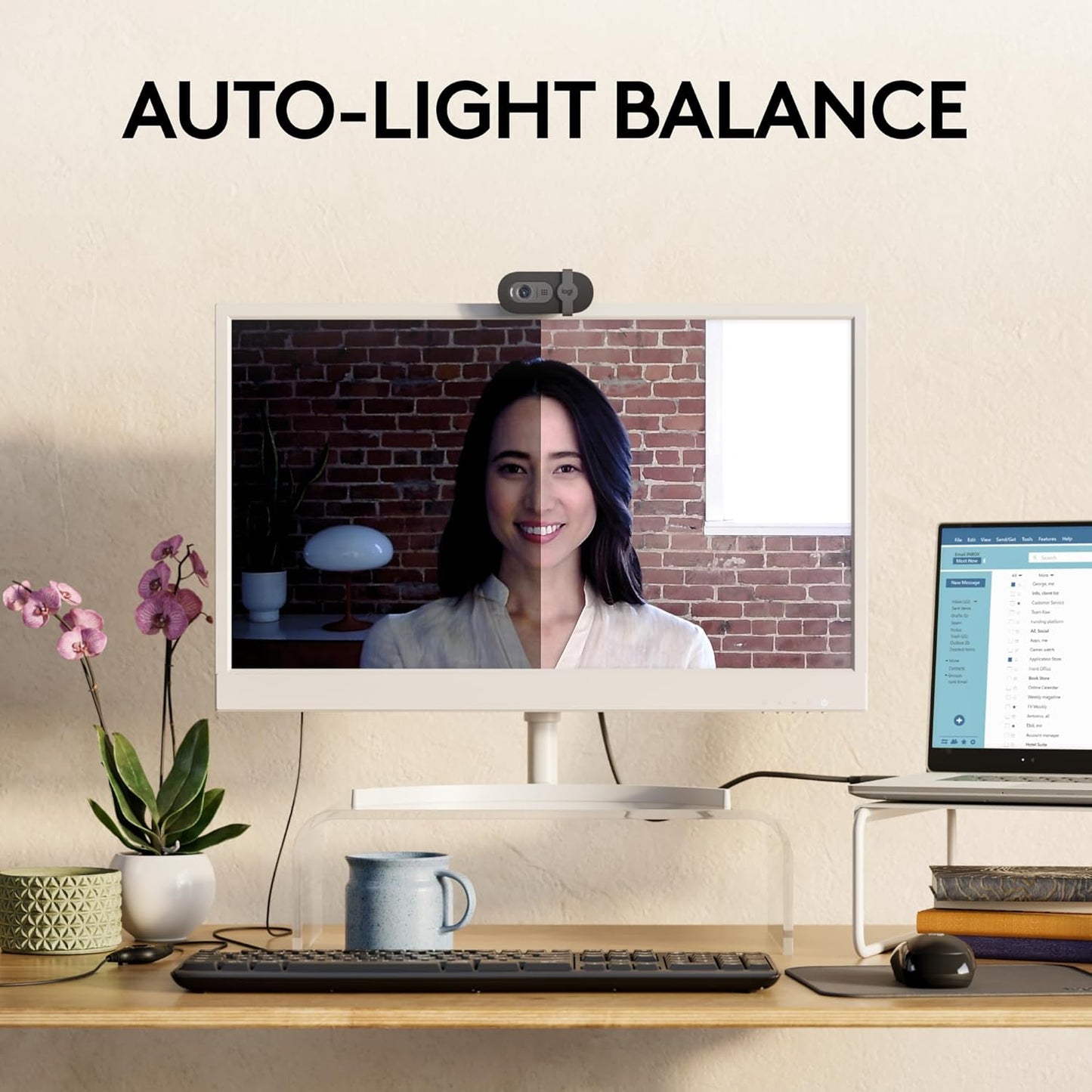 Logitech Brio 101 Full HD 1080p Webcam for Meetings and Streaming, Auto-Light Balance, Built-in Mic, Privacy Shutter, USB-A, for Microsoft Teams, Google Meet, Zoom and More - Black