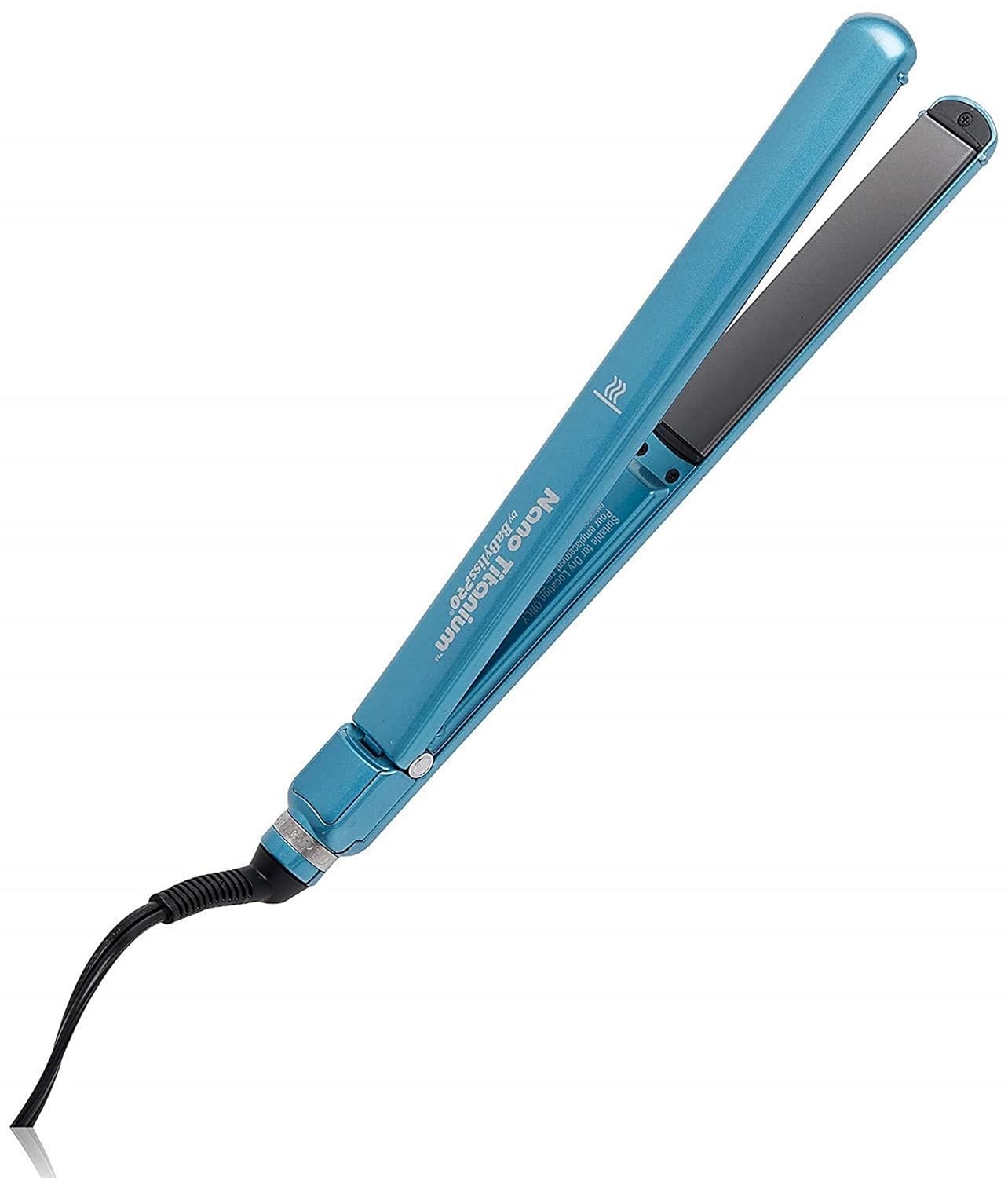 BaBylissPRO Nano Titanium & Ceramic Ultra-Slim Hair Straightener, Extra-Long Dual Voltage Flat Iron with Floating Plates