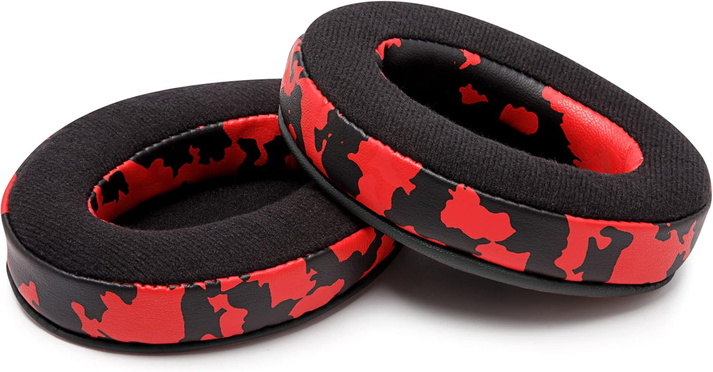 WC PadZ Velour - The Ultimate Upgraded Earpads by Wicked Cushions - Compatible With Audio Technica, HyperX, SteelSeries Arctis & More - Extra Thick - Bigger Opening - Softer Memory Foam | Black Floral