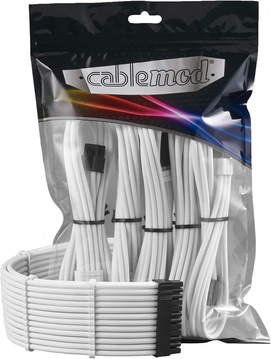 CableMod Pro ModMesh Sleeved Cable Extension Kit (White) - PuriLite