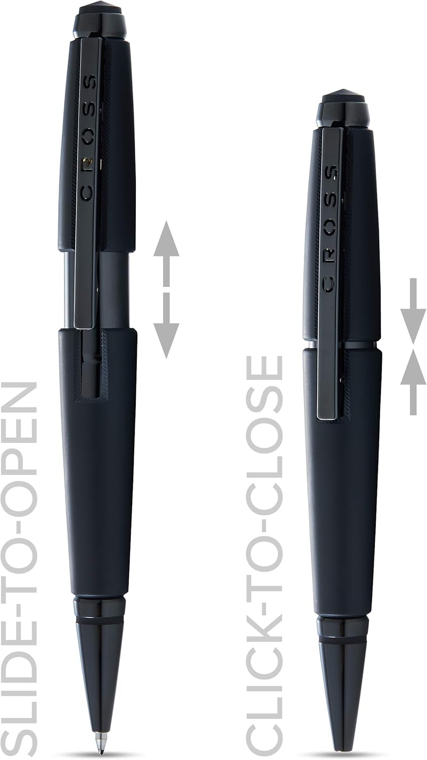 Cross Edge Matte Black Lacquer Gel Rollerball Pen