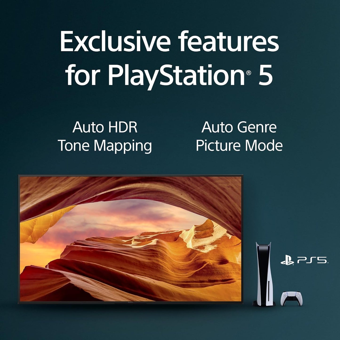 Sony 65 inch X77L LED 4K Ultra HD HDR Smart Google TV with Google Assistant and Exclusive Features for PlayStation 5 (KD65X77L) - 2023 Model