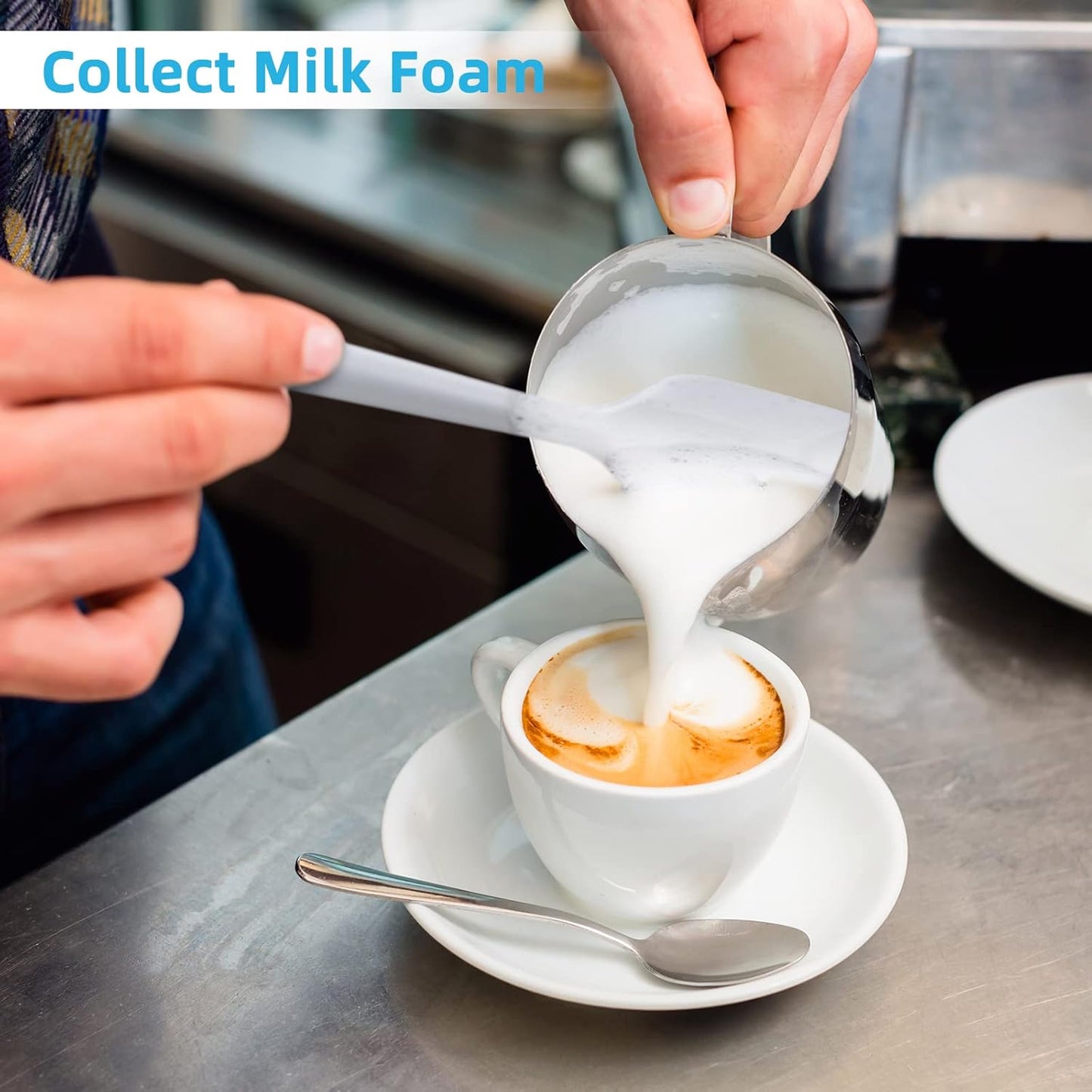 Secura Silicone Spatula,Non Stick Rubber Kitchen Spatulas,Suitable for Cooking,Mixing and Collect Milk Foam
