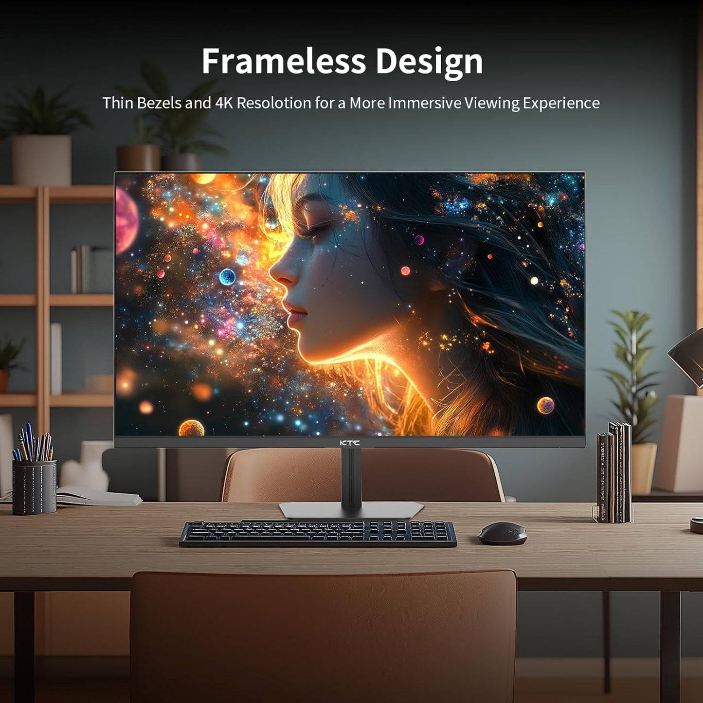 KTC 32 Inch 2K Computer Monitor, IPS 1440p Monitor with Ultra-Thin Bezels, HDR10, Freesync/G-sync, HDMI/DP Ports, Tilt Adjustable, Eyecare, Ideal for Business, Office, and Casual Gaming