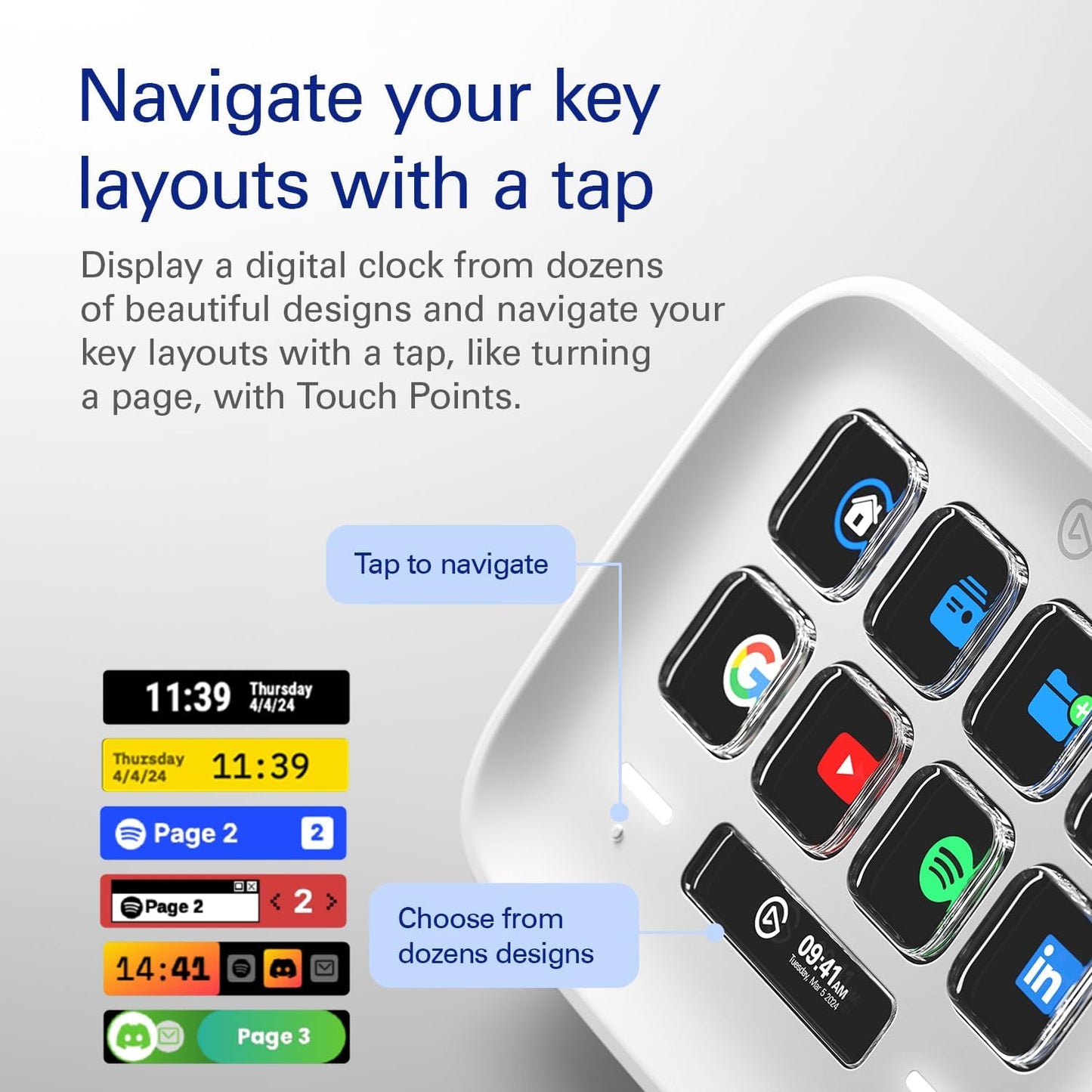 Elgato Stream Deck Neo – 8 Customizable Keys, 2 Touch Points, Speed Through Tasks & Workflows - Control Word, Excel, PowerPoint, Teams, Zoom, Spotify and more, Drag-’n-Drop Setup - Works with Mac & PC