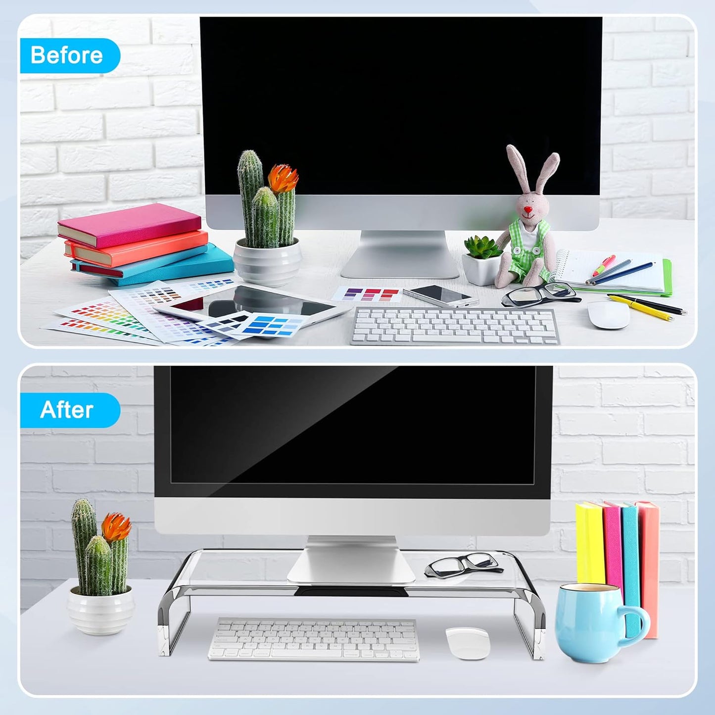 Purilite Select Premium Acrylic Monitor Stand