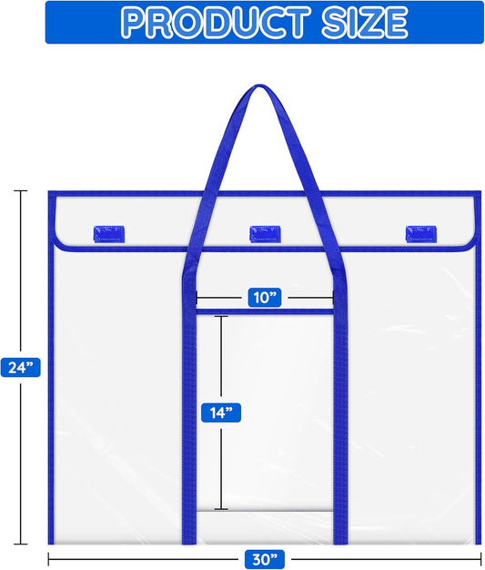 ZKOO Bulletin Board Poster Storage, Extra-Large Storage Chart Bag 30" x 24", Bulletin Board Sheet Organization (30" X 24")