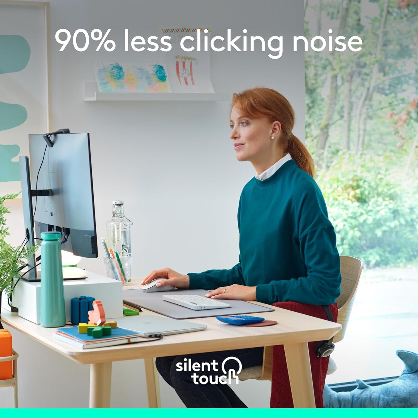 Logitech Signature M650 L Full Size Wireless Mouse - For Large Sized Hands, 2-Year Battery, Silent Clicks, Customizable Side Buttons, Bluetooth, for PC/Mac/Multi-Device/Chromebook - Black