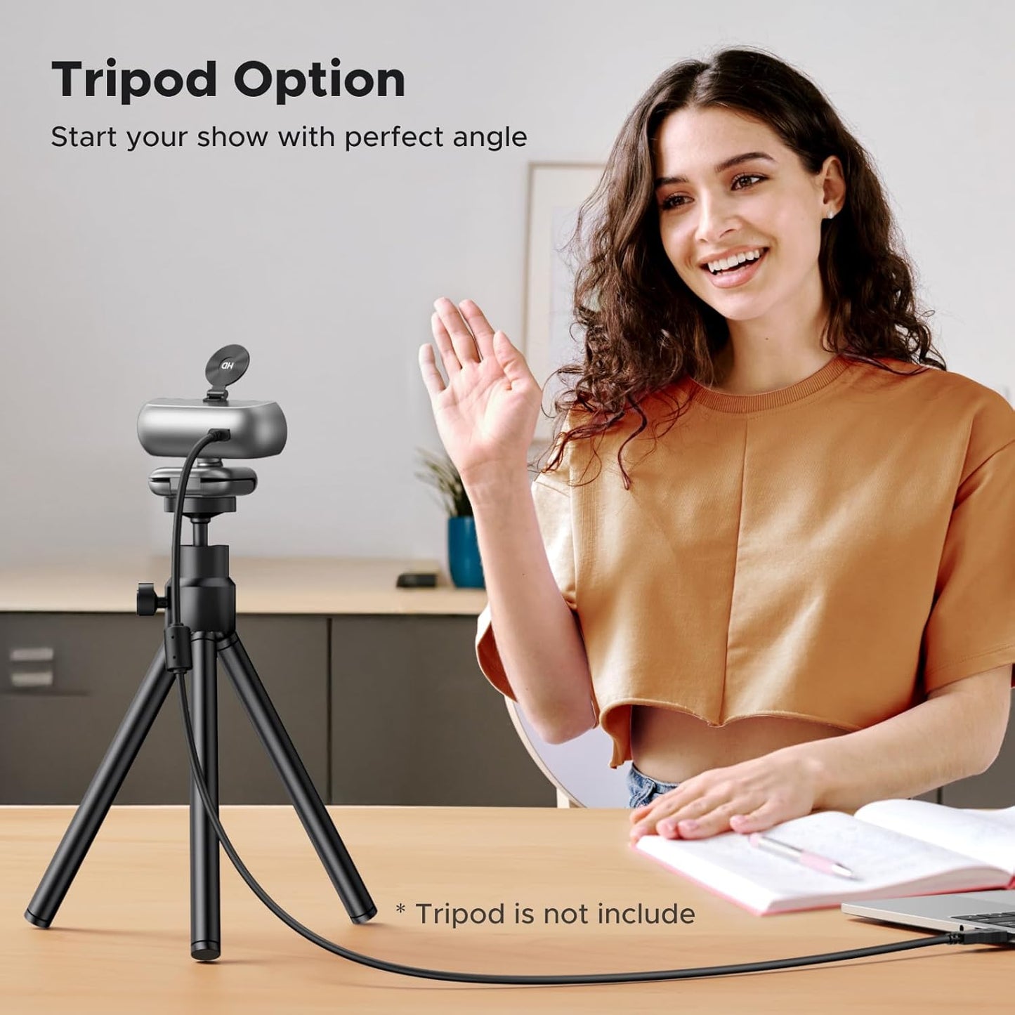 UGREEN 2K Webcam, Webcam for PC Ultra HD 1440P Computer Camera with Microphone, PC Camera with Privacy Cover, USB-A Web Camera for Streaming, Conferencing, Video Calling, Zoom, Skype, Teams, Facetime