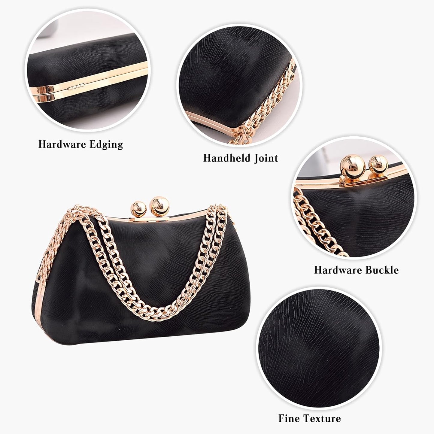 CORIOS Evening Bag for Women Marble Clutch Bag Bridal Wedding Purse Elegant Handbag Unique Crossbody Bag Shoulder Bag