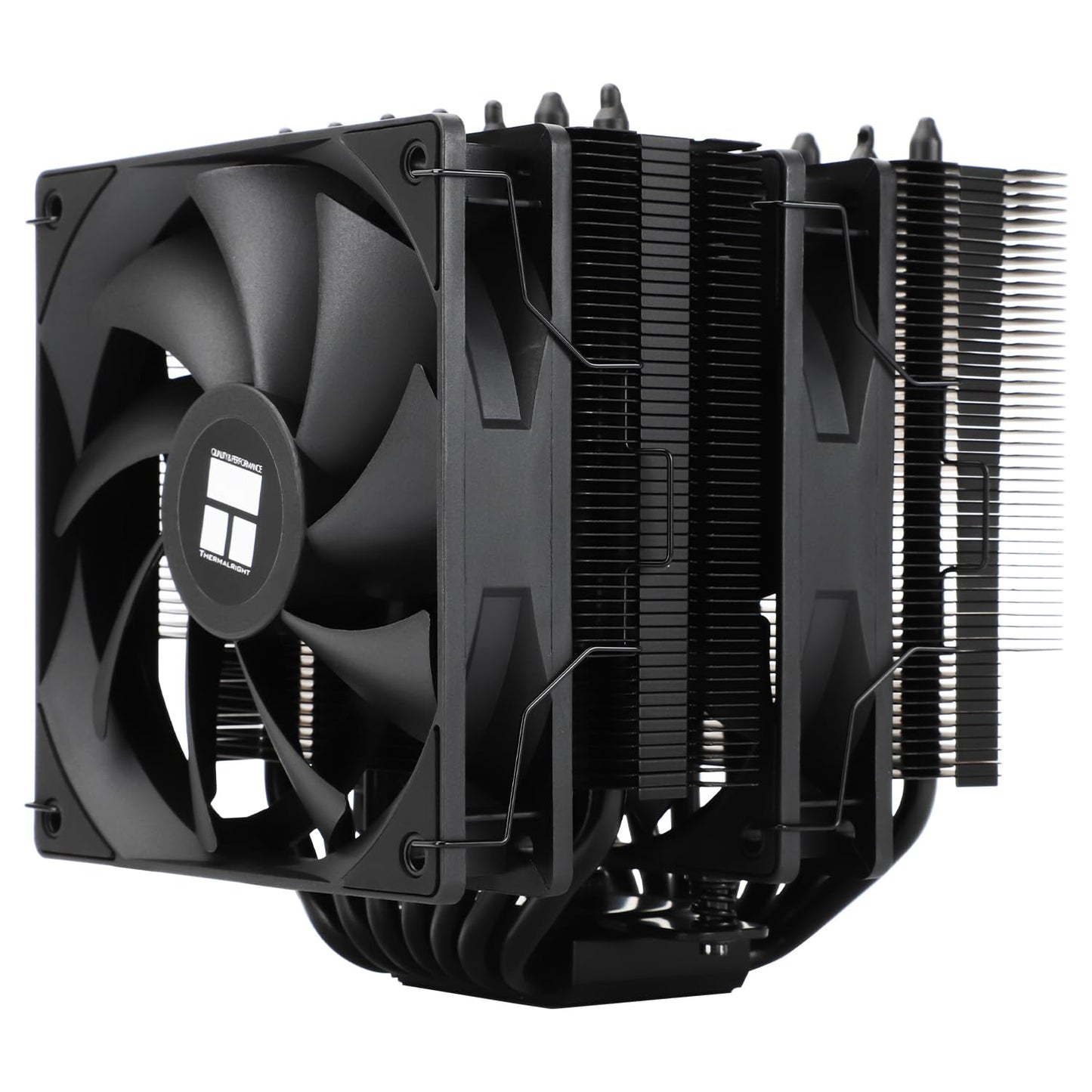 Thermalright Phantom Spirit 120 SE Black CPU Cooler,Dual TL-C12B V2 PWM Fans and Double Towers, 7 Heat Pipes Heatsink Cooler,for AM4/AM5&Intel LGA1851/1700/115X/1200, Computer CPU Cooling,Black