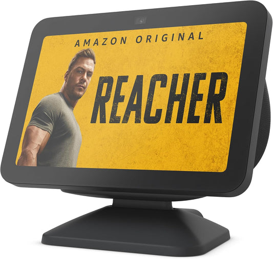 Echo Show 8 (3rd Gen) Adjustable Stand with USB-C Charging Port | Charcoal