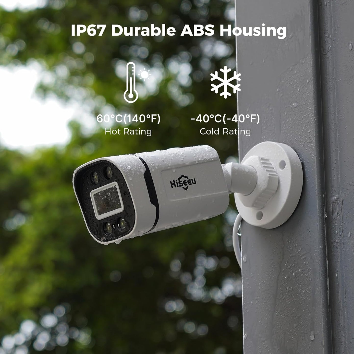 Hiseeu 3K PTZ Wired Security Camera System Outdoor 360°View with Alarm Spotlight, Audio,8CH 5MP DVR,8PCS CCTV Cameras,3TB HDD,Person/Vehicle Detection,100FT Night Vision,24/7 Record,Smart Playback
