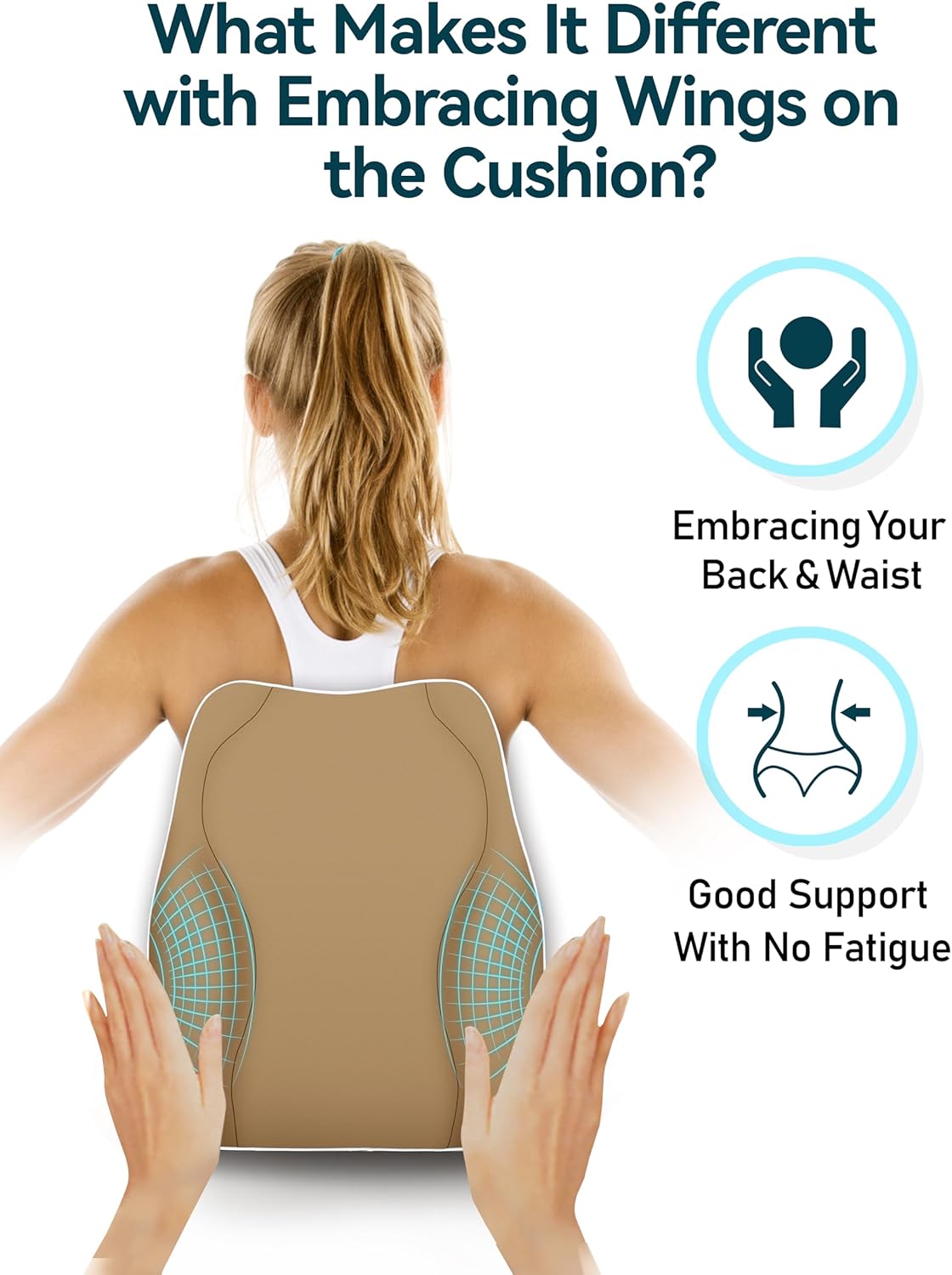 Purilite Select Ergonomic Lumbar Support Cushion