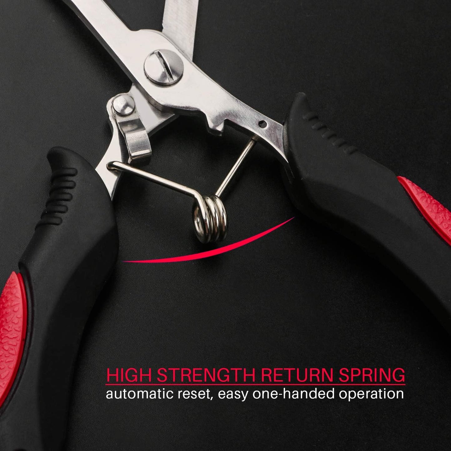 Fishing Pliers Stainless Steel Hook Remover Braid Cutter Rustproof Saltwater Split Ring Pliers Fishing Multi-Tools with Sheath and Lanyard