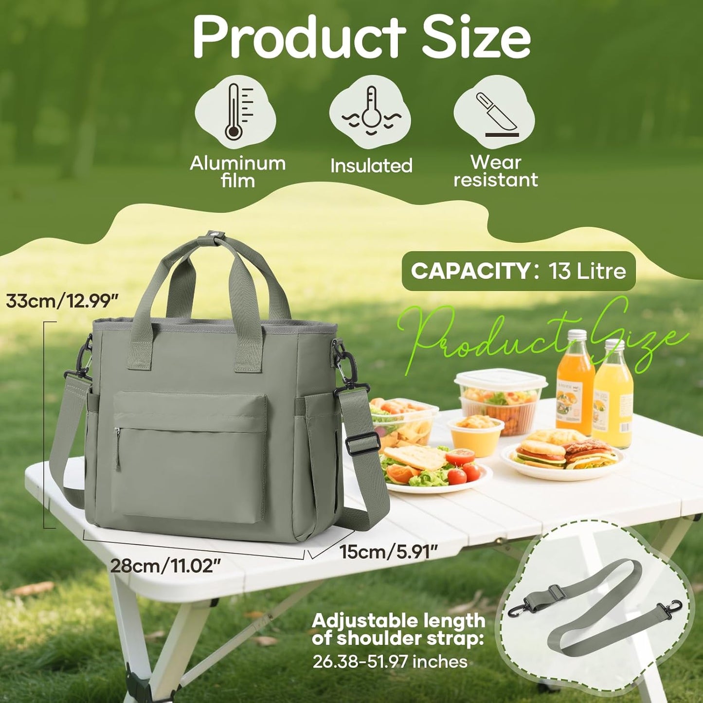 Lunch Bag Insulated Lunch Box Leakproof Lunch Tote Bags for Women Men,Portable Thermal Cooler Bag Lunch Containers with Shoulder Strap for Work, Family, Picnic, School, Outdoor,BBQ C2-Pinkpurple