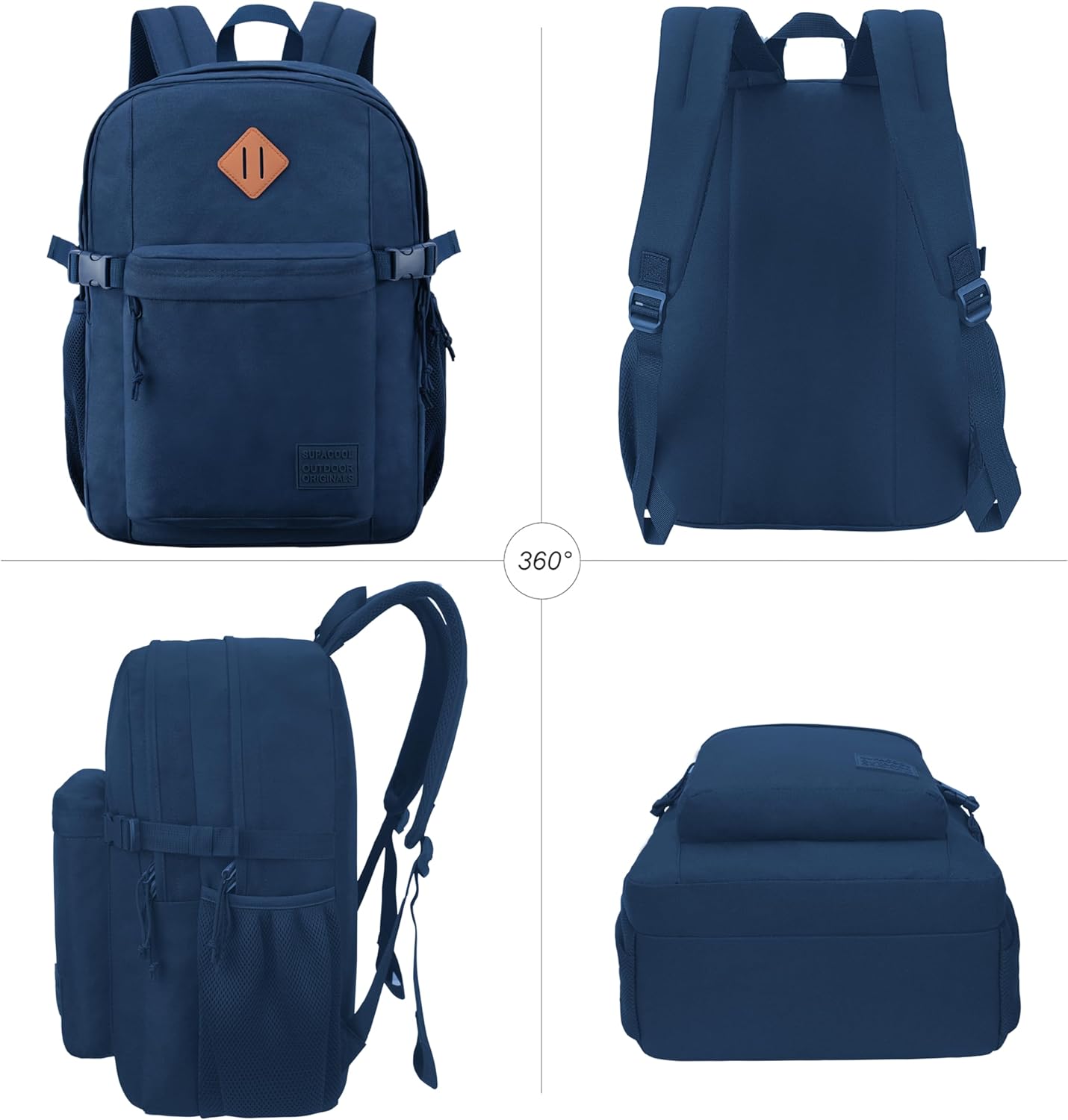 SUPACOOL Lightweight Casual Backpack for Men and Women, Large Backpack for School Boys and Girls