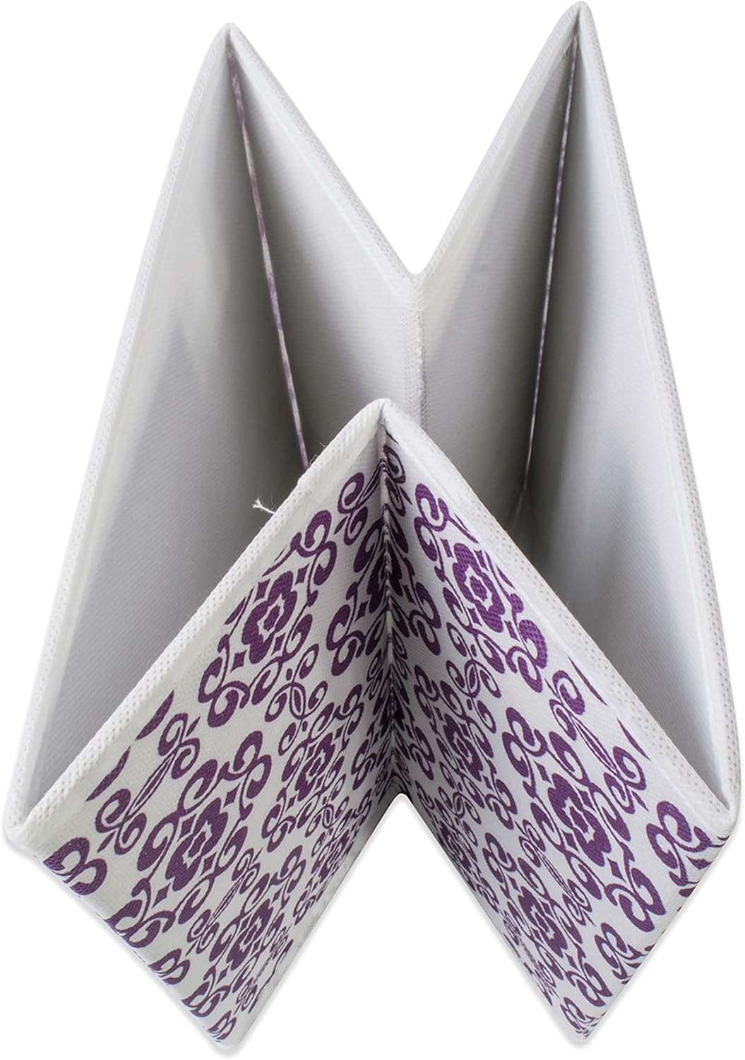 DII Foldable Fabric Storage Containers for Nurseries, Offices, Closets, Home Decor, Cube Organizers & Everyday Storage Needs, (Large - 11 x 11 x 11) Scroll Nautical Blue - Set of 2