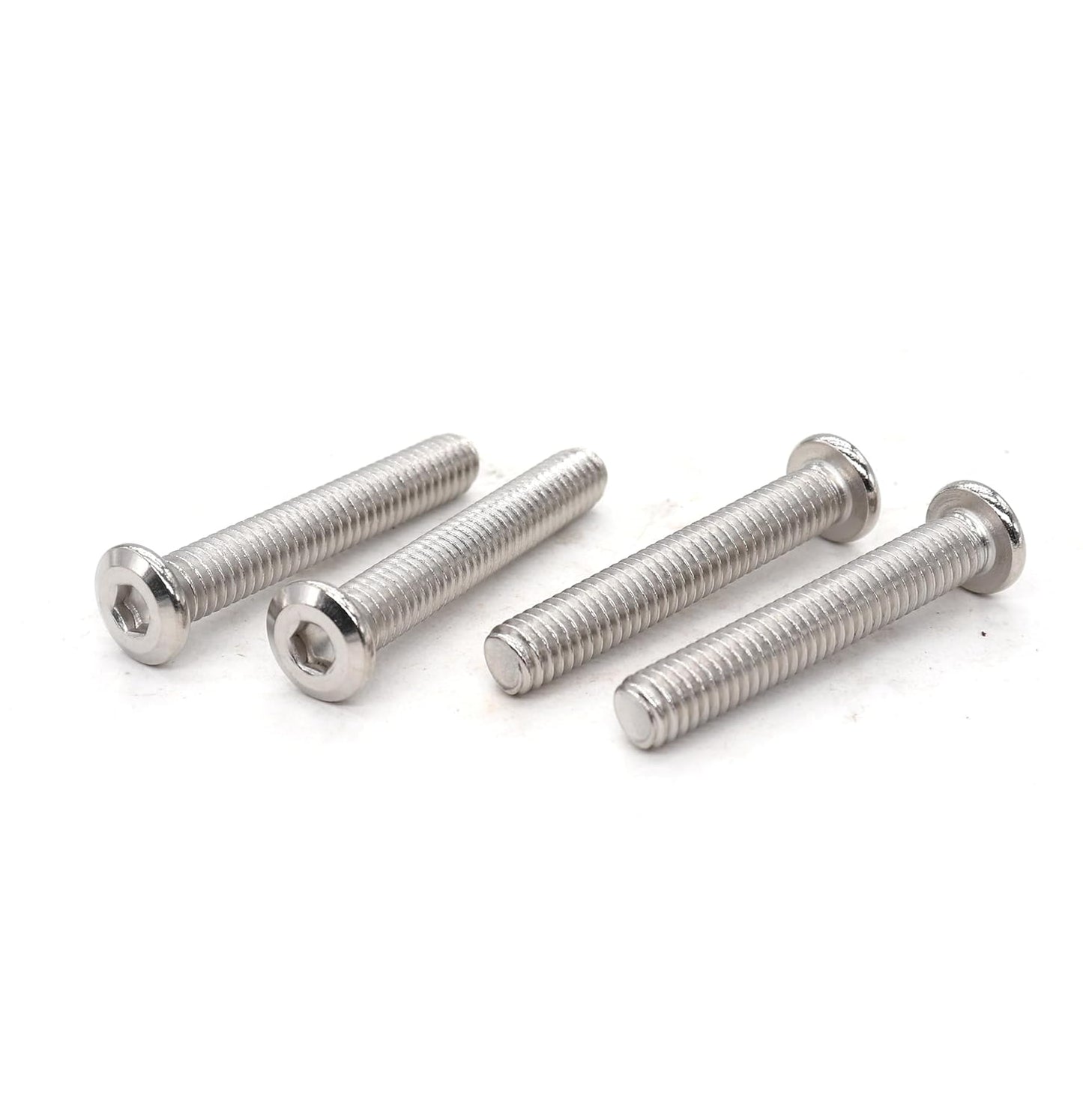 binifiMux 4pcs M10-1.25 x 70mm Serrated Flanged Hex Bolts Flange Hexagon Screws, Stainless Steel 18-8 (304), Plain Finish, DIN 6921