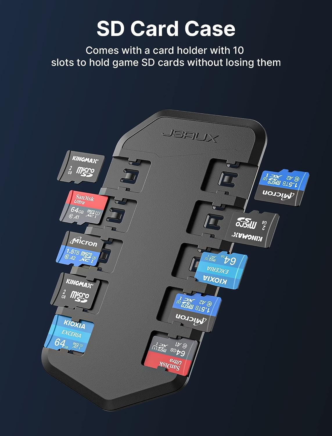 JSAUX Carrying Case Compatible with Steam Deck, Protective Hard Shell Carry Case Built-in Charger & Docking Station Storage(Upgrade), Portable Travel Case for Steam Deck Console & Accessories-BG0106A