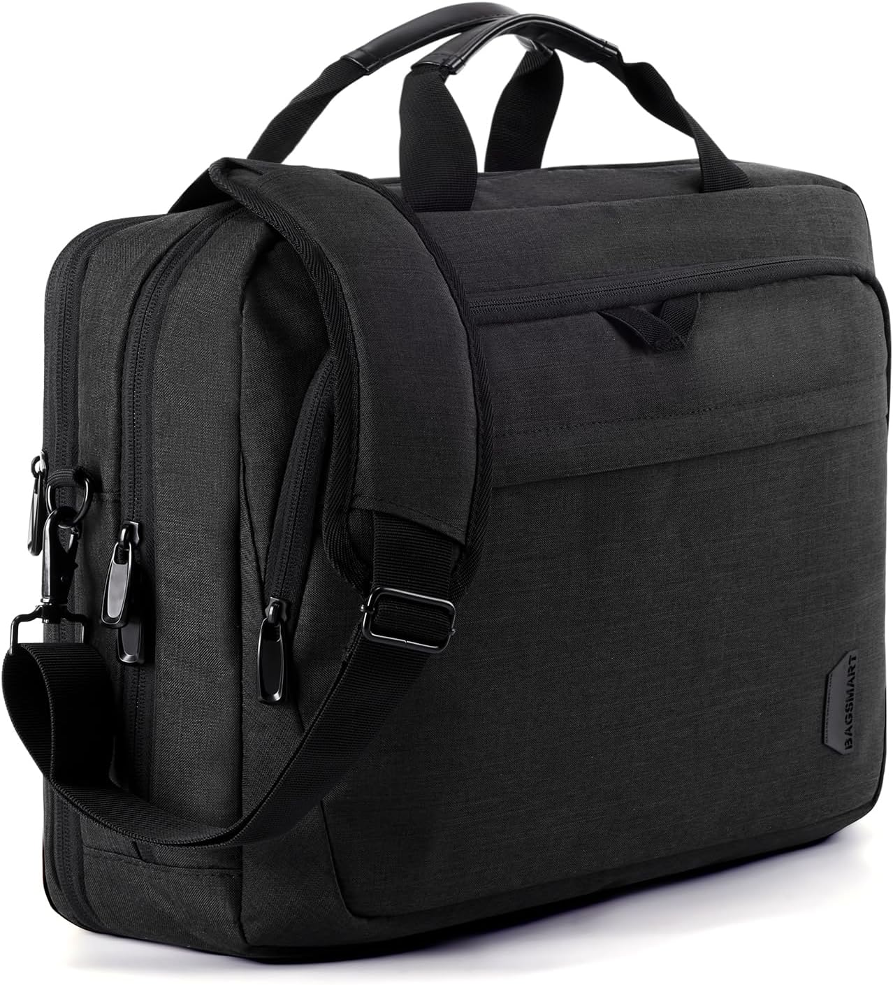 BAGSMART 17.3 Inch Laptop Bag, Expandable Computer Bag Laptop Briefcase Men Women Laptop Shoulder Bag