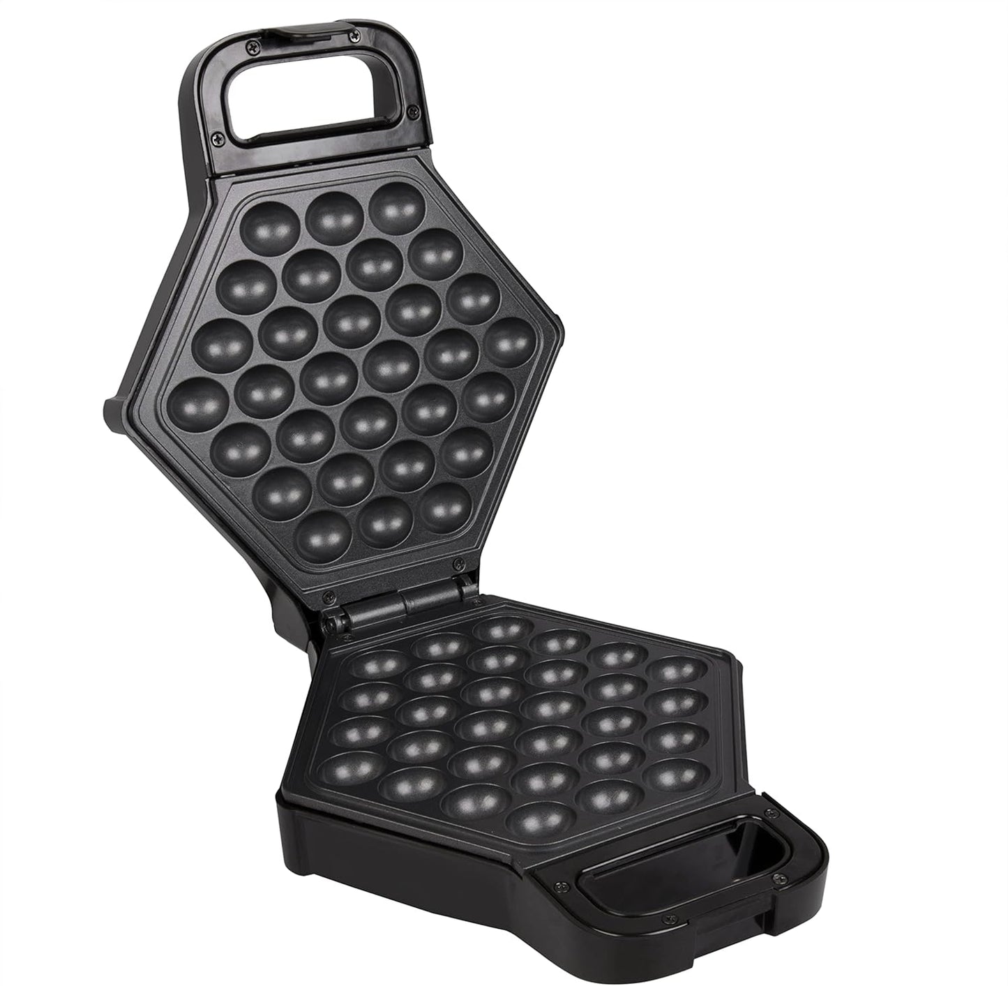 Bubble Waffle Maker - Electric Nonstick Hong Kong Egg Waffle Iron Machine - Ready in 5 Minutes with Indicator Light - Includes Bonus Recipe Guide