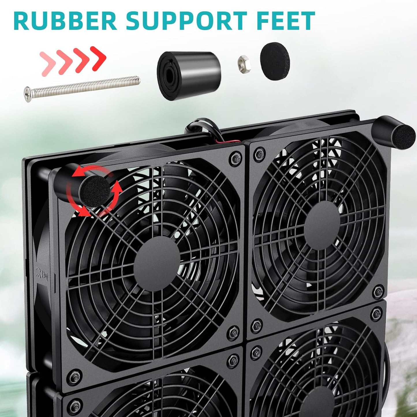 Wathai 140mm x 25mm USB Cooliing Fan 5V with Speed Control for Computer Case Receiver DVR Playstation Xbox PS4 Router Cabinet Cooling