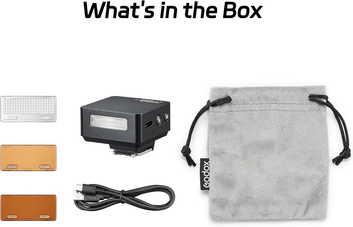 GODOX IT20 S TTL MINI iFlash Camera Flash Light,700+ Flashes & 1.5 s Recycling,6 Stops (1/32 to 1/1 Power),Built in Battery with Magnetic Diffuser & Filter (Black, for Sony)