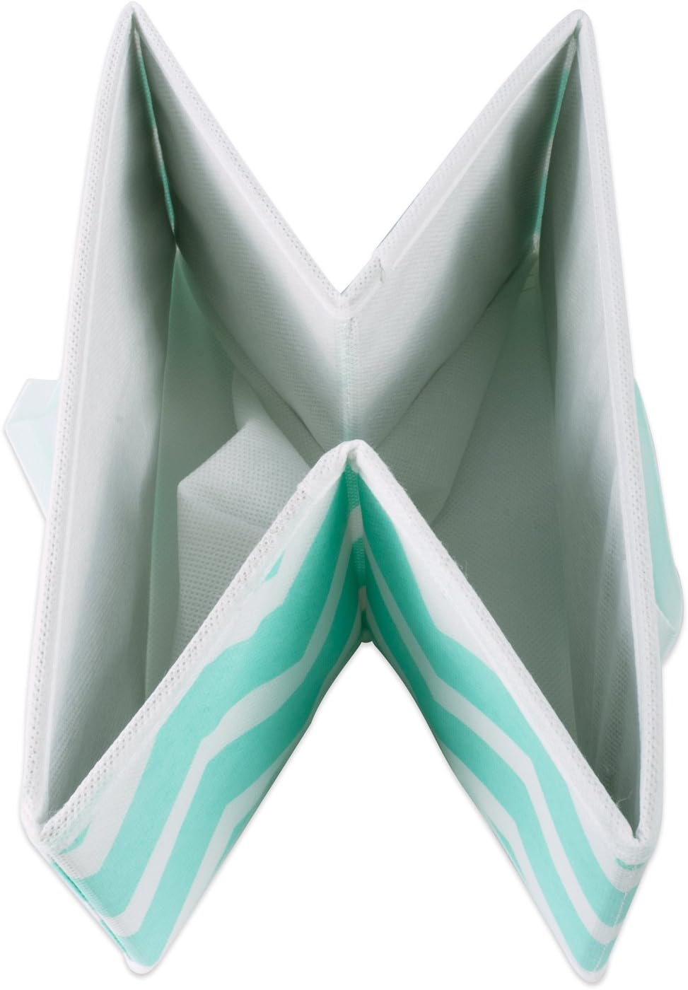 DII Foldable Fabric Storage Containers for Nurseries, Offices, Closets, Home Decor, Cube Organizers & Everyday Storage Needs, (Large - 11 x 11 x 11) Scroll Nautical Blue - Set of 2