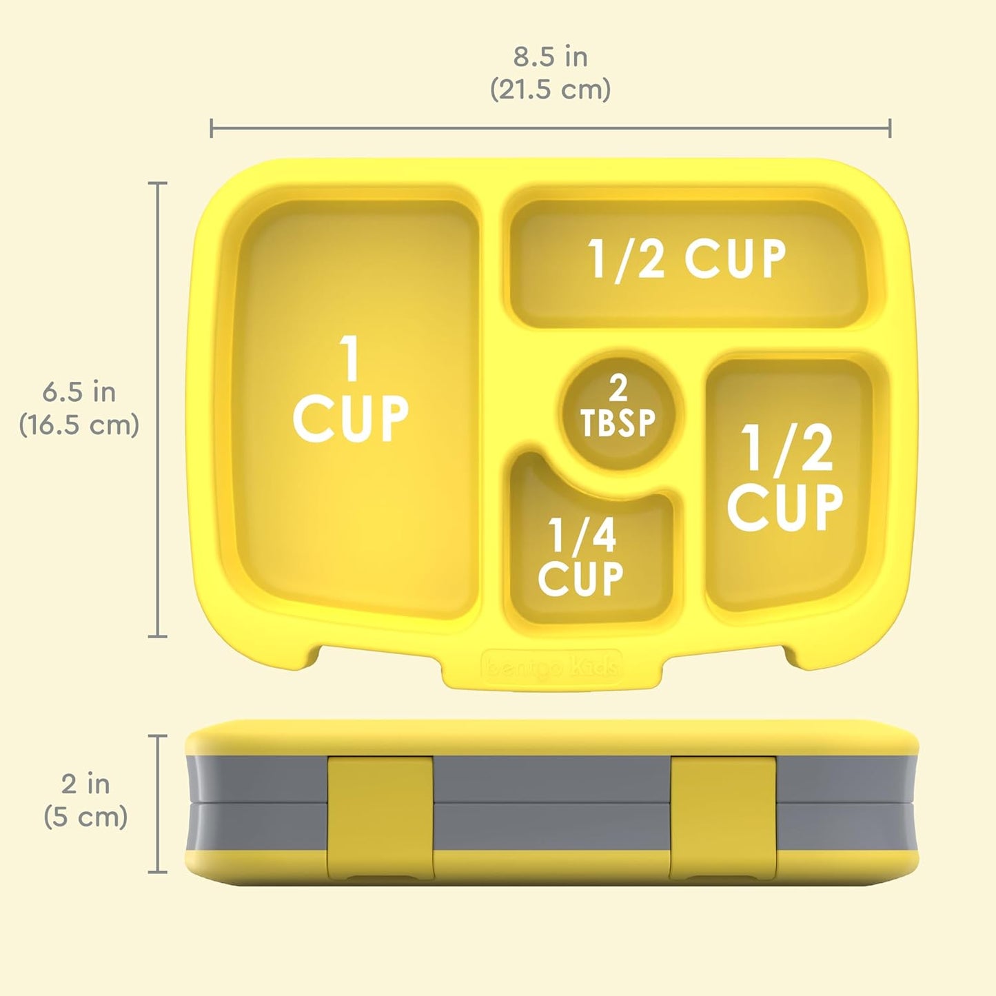Bentgo Kids Prints Leak-Proof, 5-Compartment Bento-Style Kids Lunch Box - Ideal Portion Sizes for Ages 3-7, Durable, Drop-Proof, Dishwasher Safe, & Made with BPA-Free Materials (Green Rainbow)