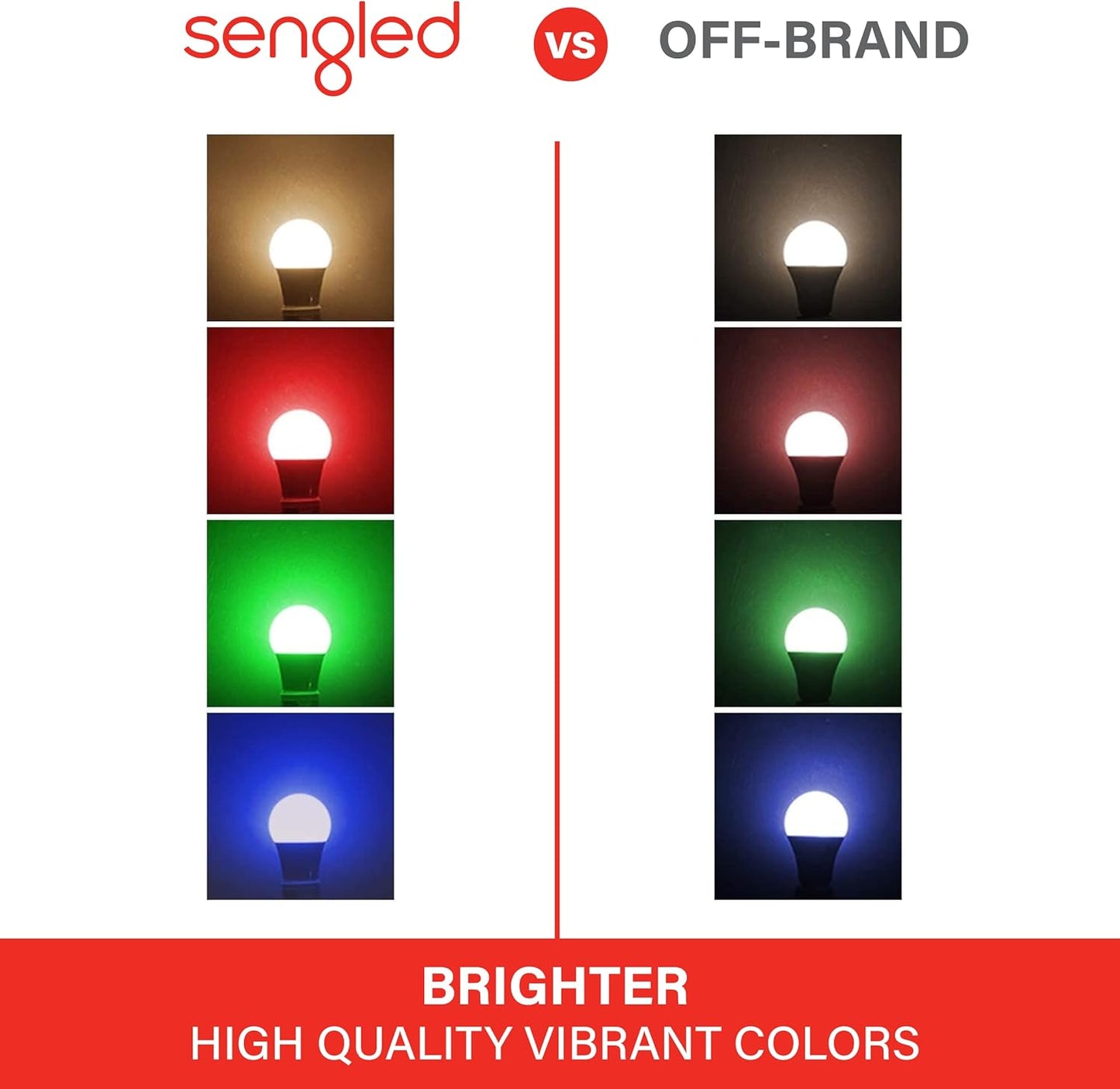 Sengled Smart Light Bulbs, Color Changing Alexa Light Bulb Bluetooth Mesh, Smart Bulbs That Work with Alexa Only, Dimmable LED Bulb A19 E26 Multicolor, High CRI, High Brightness, 8.7W 800LM, 1Pack