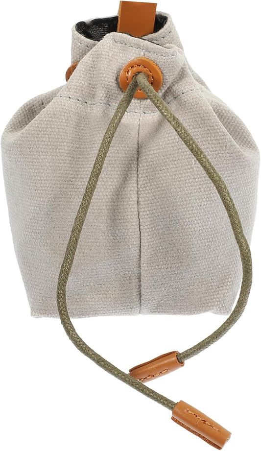 MINAOLULUS Dog Training Treat Pouch Portable Canvas Snack Holder for Outdoor Adventures for Treats Keys and