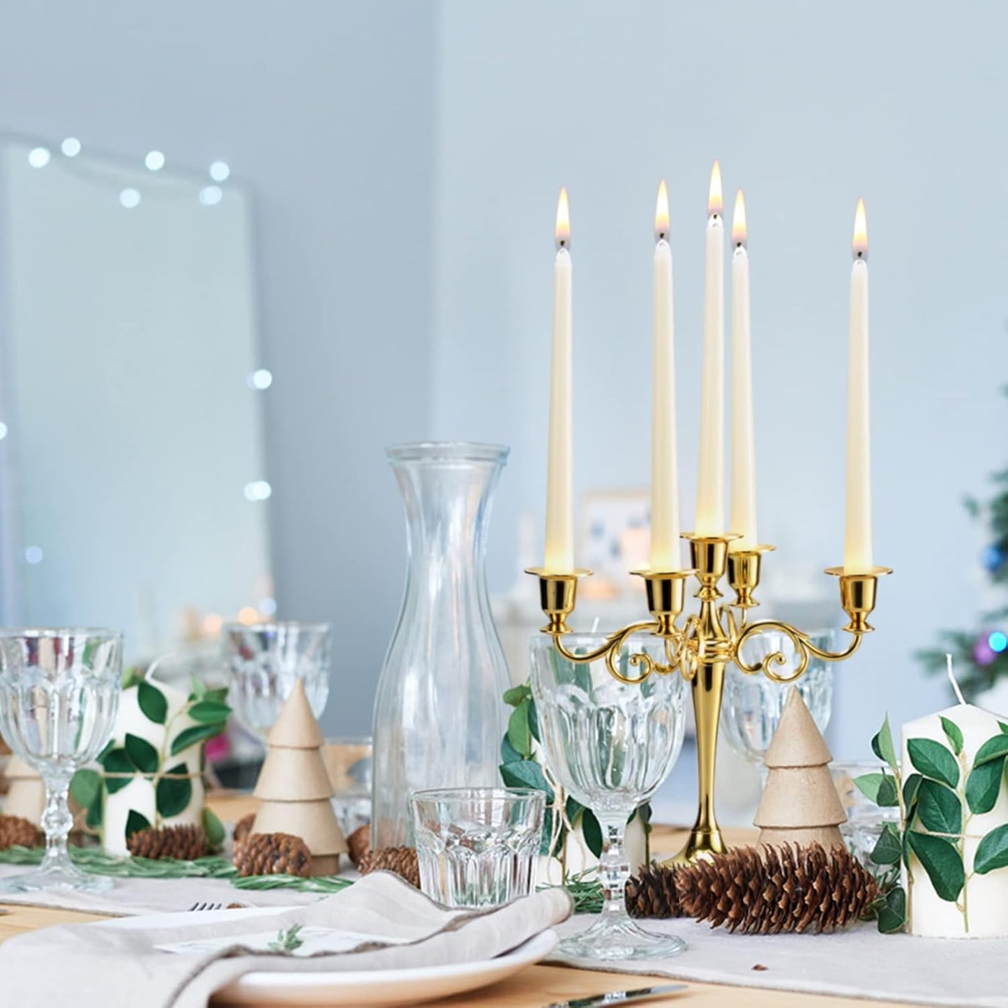 Purilite Select Unscented Ivory Taper Candles