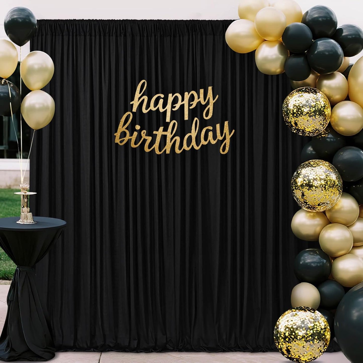 10.6x10Ft White Backdrop Curtain Parties Photo Curtains Backdrop Drapes Fabric for Wedding Birthday Baby Shower Decorations