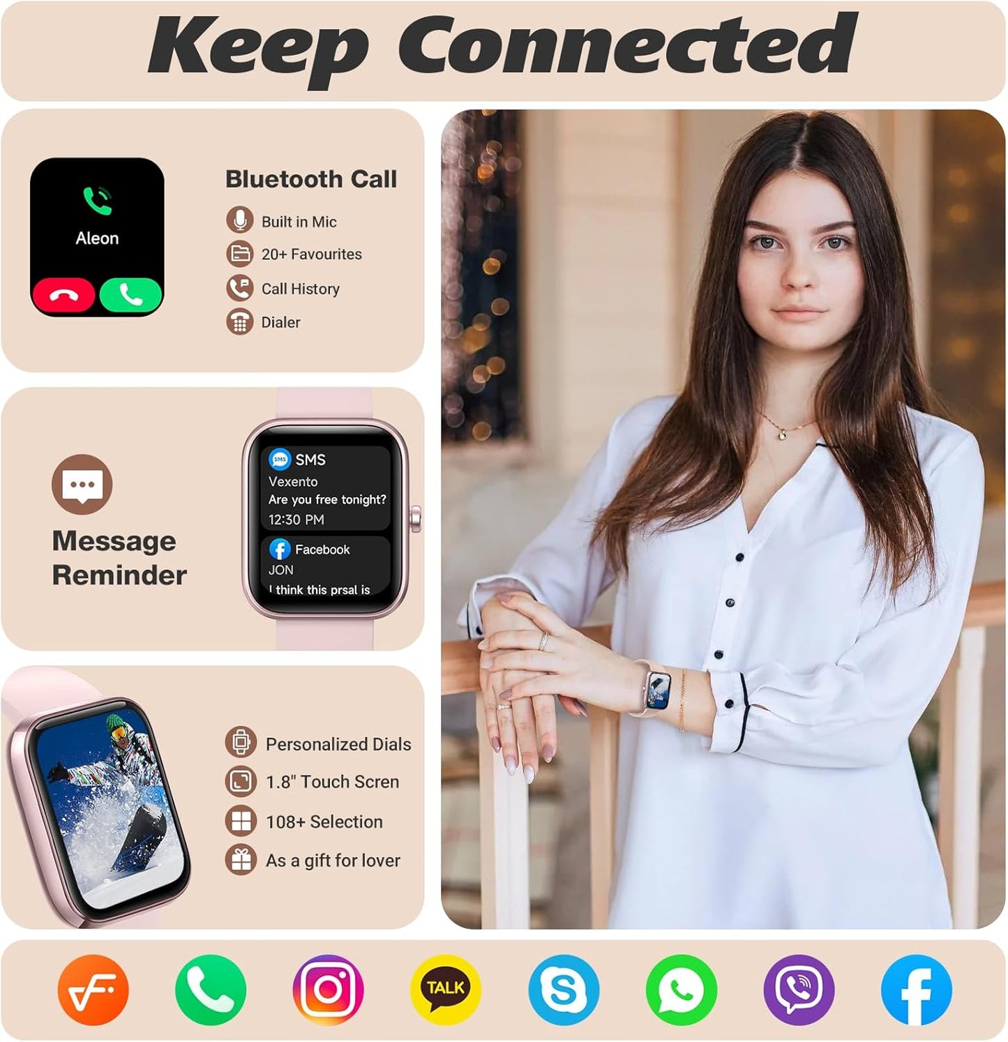 Purilite Select Alexa-Enabled Smartwatch