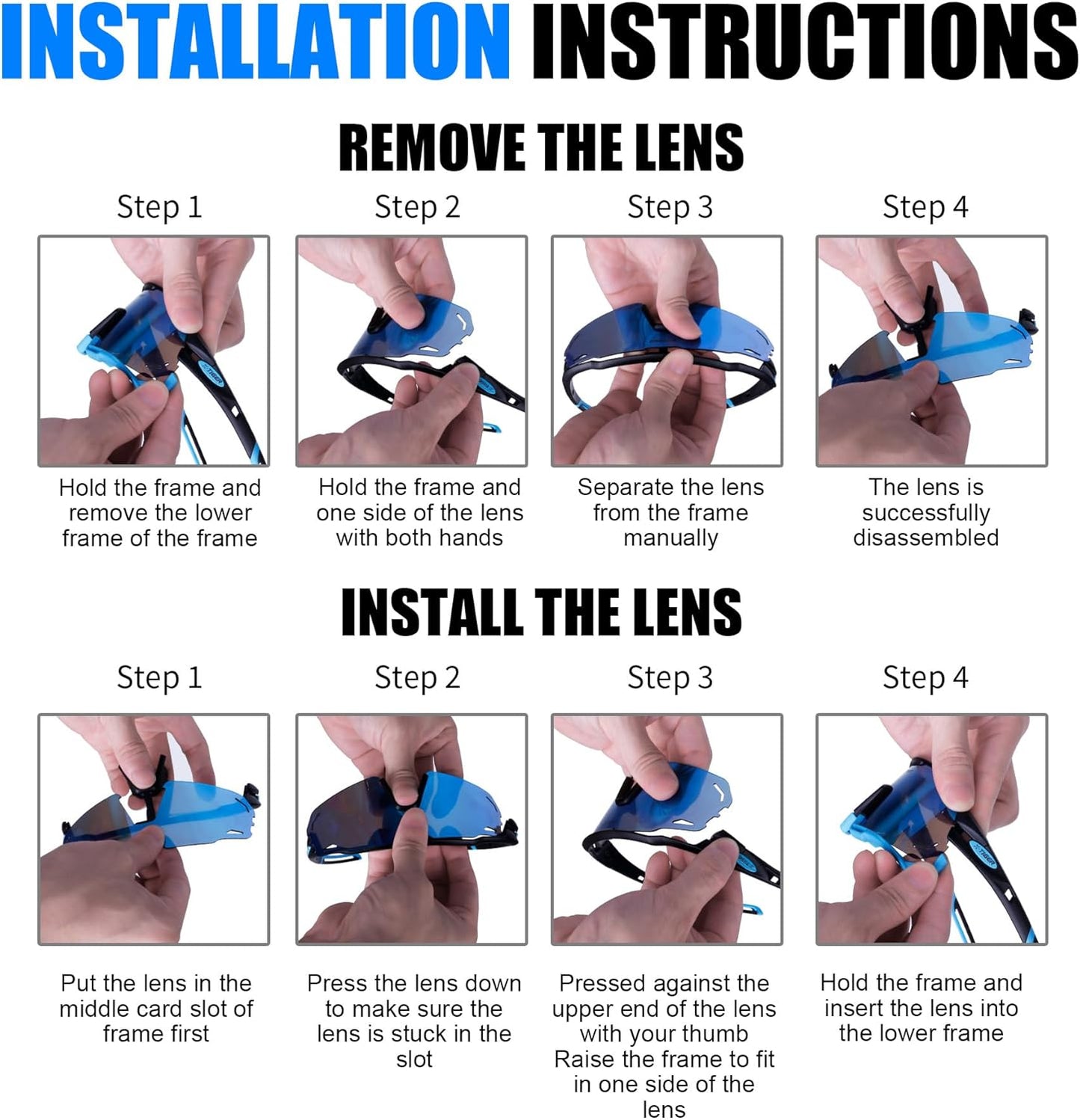 X-TIGER Polarized Cycling Glasses with 5 Interchangeable Lenses,MTB Biking Baseball Running Sports Sunglasses for Men Women