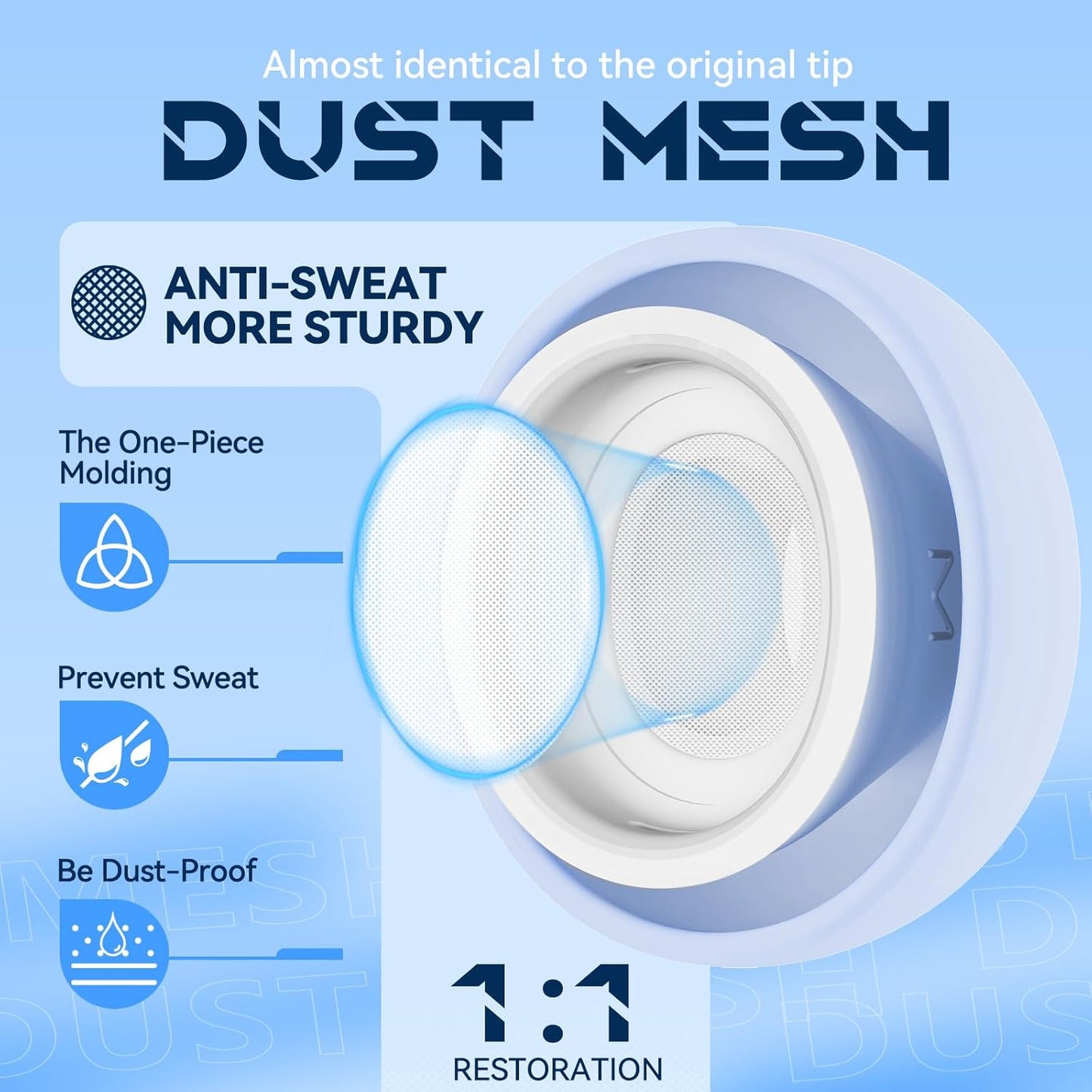 4 Pairs Replacement Ear Tips for AirPods Pro 2nd/1st Generation with Portable Storage Box & Cleaner Pen,Noise Reduction Holewith & Built-in dust Guard Screen,Silicone Ear Tips for AirPods Pro (White)
