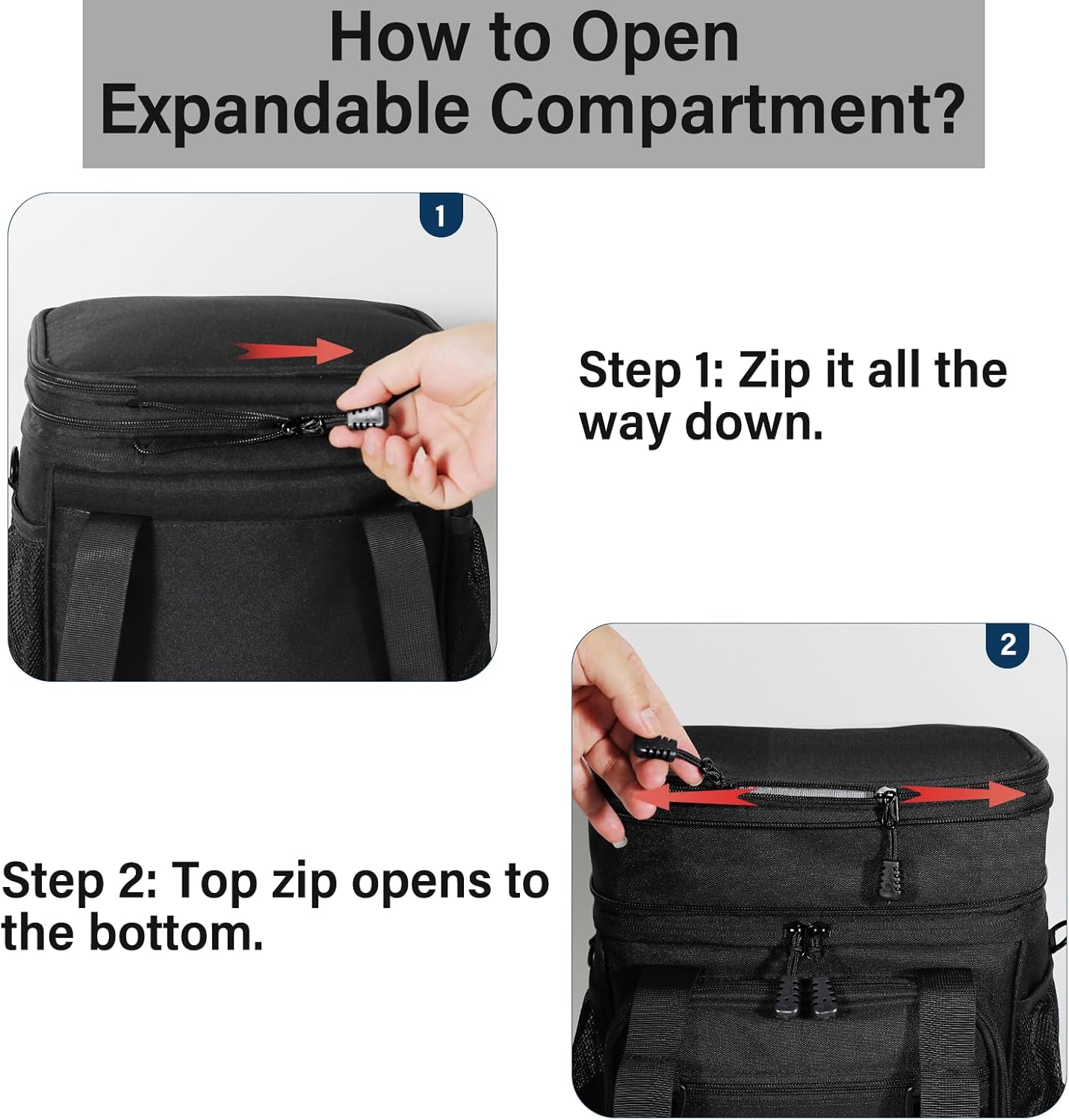 Lunch Box Cooler Bag - Insulated Tactical Lunchbox for Men - XLarge Lunch Pail Lunch Kit for Adults Work Outdoor Shifts Trips Black Camo 25L