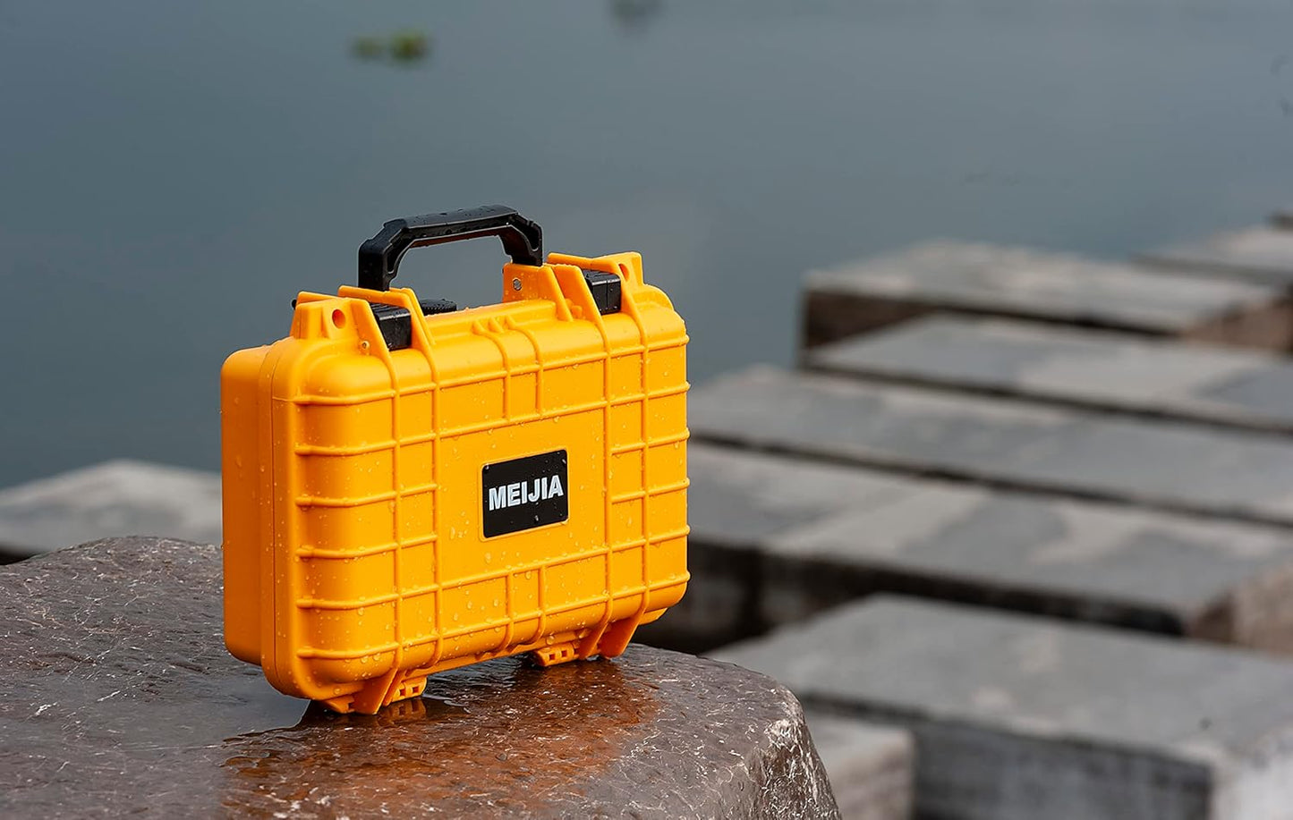 MEIJIA Portable All Weather Waterproof Protective Hard Case,Camera Case with Customizable Fit Foam,Fit use of Drones,Camera, Equipments, 11.65 x8.35x3.78inches