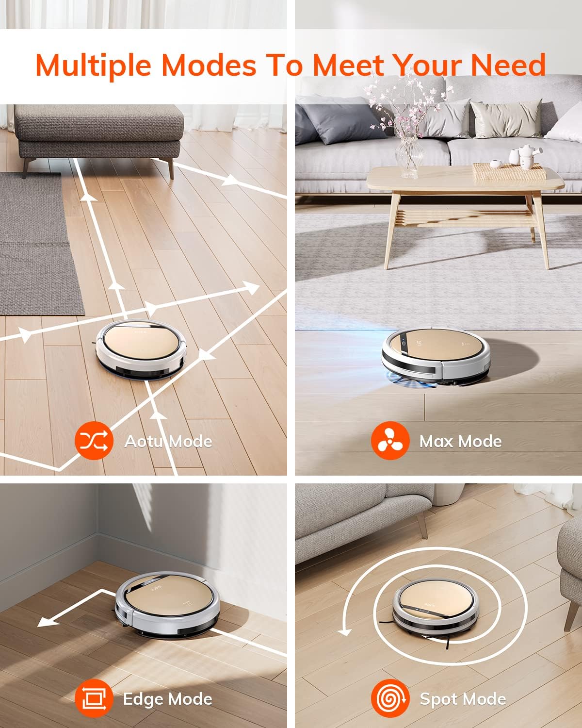ILIFE V5s Plus Robot Vacuum and Mop Combo, Works with 2.4G WiFi, Alexa/App/Remote Control, Automatic Self-Charging Robotic Vacuum Cleaner, for Pet Hair, Hard Floor, Low Carpet (V5s Pro Upgraded) - PuriLite