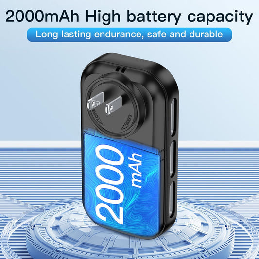 5-in-1 Plug-In Carbon Monoxide Smoke and Combustible Gas Detector with Backup Battery, HD Display, Temperature and Humidity Monitor for Home Indoor Safety