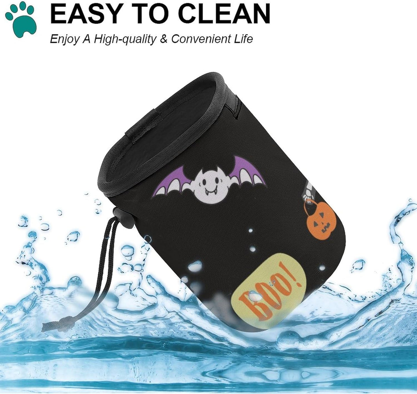 Osbang Dog Treats Pouch Pet Training Bag Dog Walking Bag Carry Kibble Snacks Toys for Dog Training Reward (Man 4.7 * 4 * 5.1 Inches)