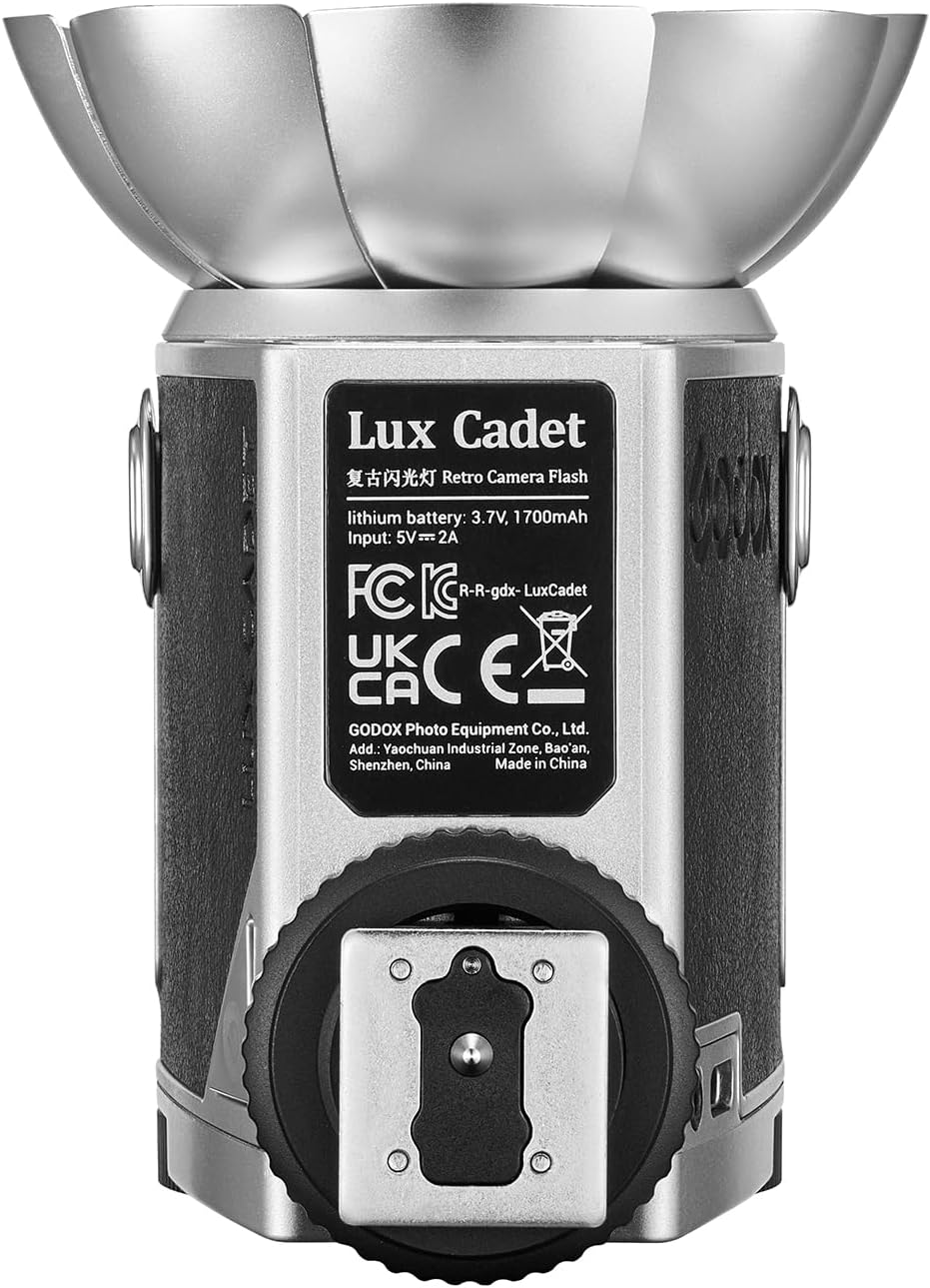 GODOX Lux Cadet Retro Camera Flash GN10 6200K±300K Color Temperature Auto & Manual Flash Modes 1/1-1/64 Flash Power 28mm Focal Length Compatible with Canon Sony Nikon Fujifilm Olympus Hot-Shoe Camera