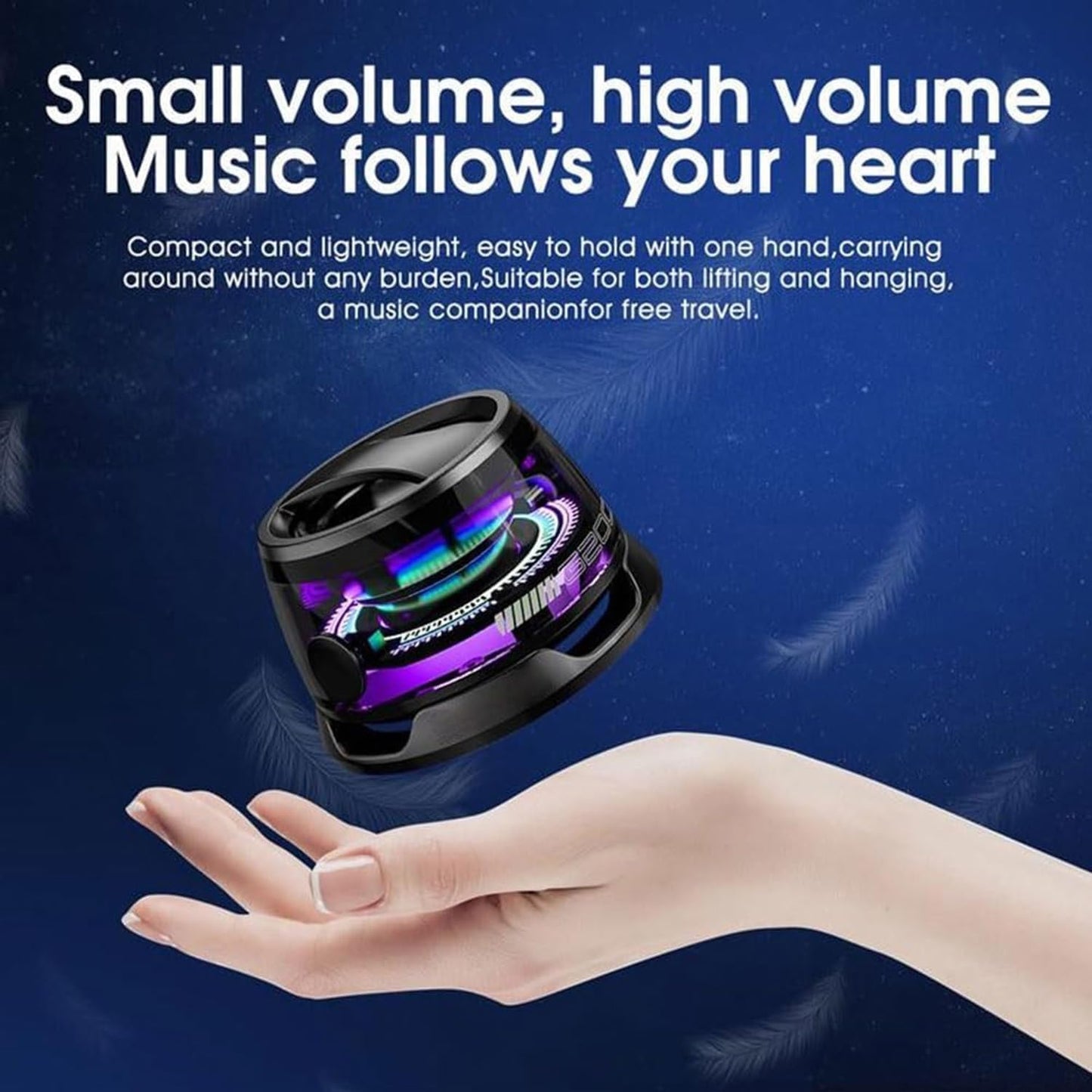 2 Pack G200 Magnetic Bluetooth Speakers with RGB Lights, Wireless Portable Dual Speakers for Stereo Sound, Bluetooth 5.3, Magnetic Mount & Phone Stand, Waterproof, for Outdoor Camping, Home, Gifts