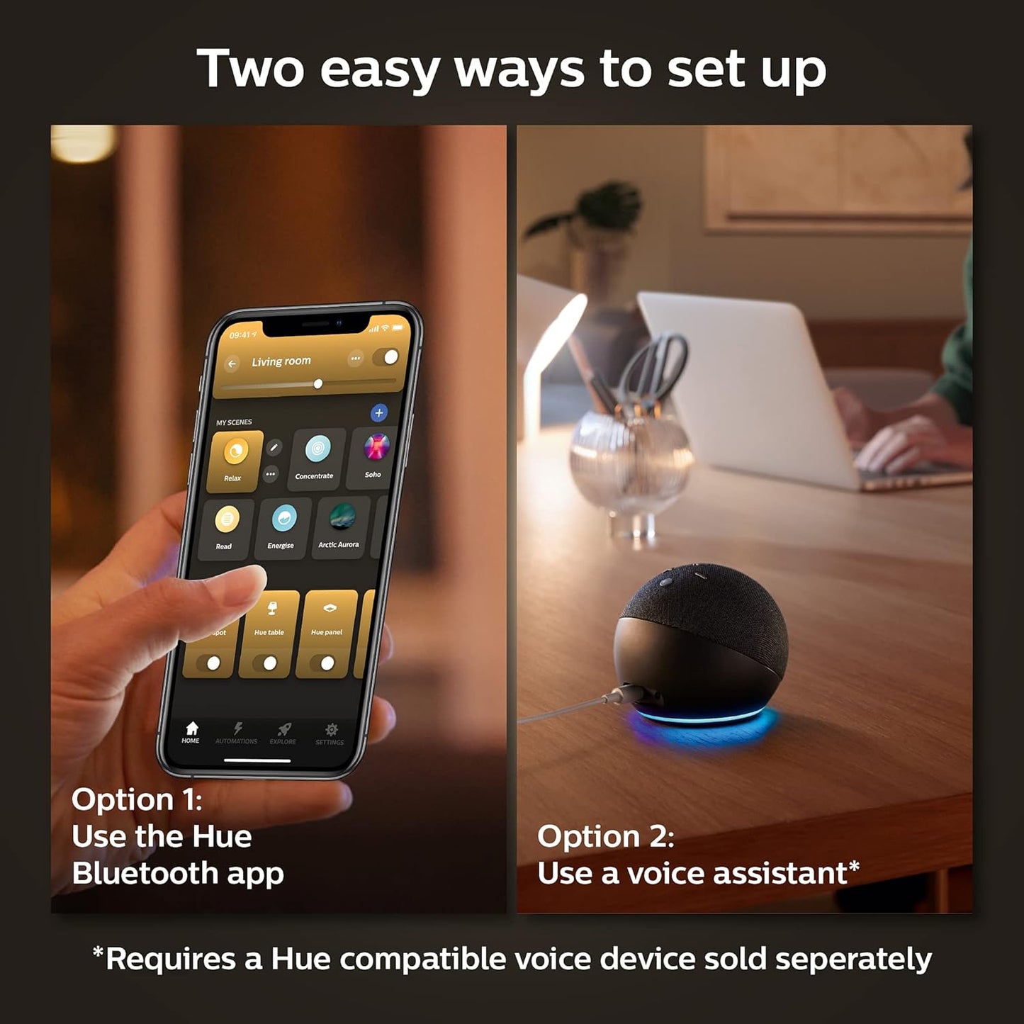 Philips Hue White and Colour Ambiance A19 E26 LED Smart Bulb, Bluetooth & Zigbee Compatible (Hue Hub Optional), Works with Alexa & Google Assistant A Certified for Humans Device (562785),3 Pack