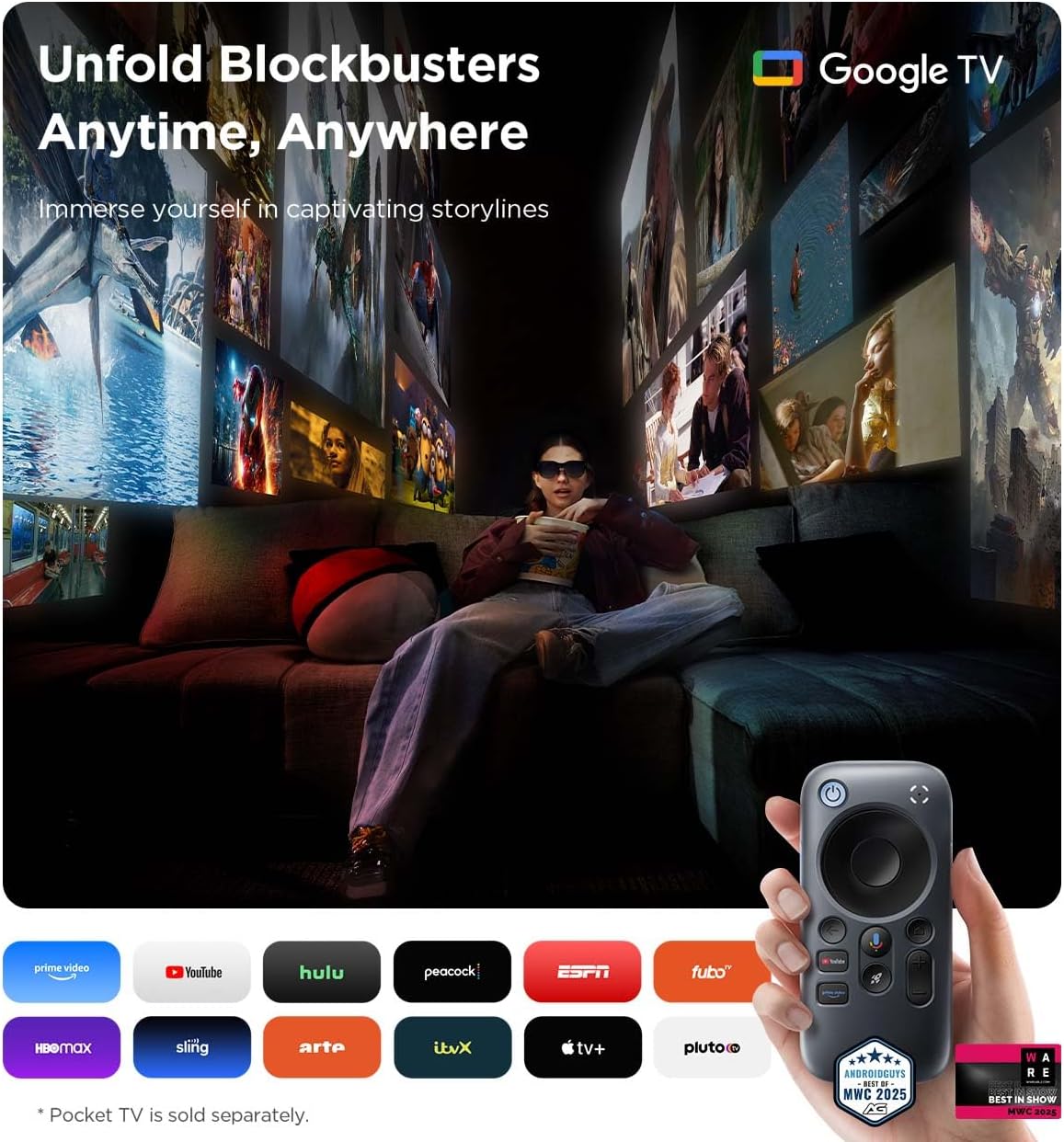 RayNeo Air 3s AR/XR Glasses, 201" 120Hz FHD HueView Display, Portable AR Video Eyewear Gaming Glasses for iPhone 16/15, Android, Mac, Switch, PS5, Steam Deck - Next-Gen Wearable Theater